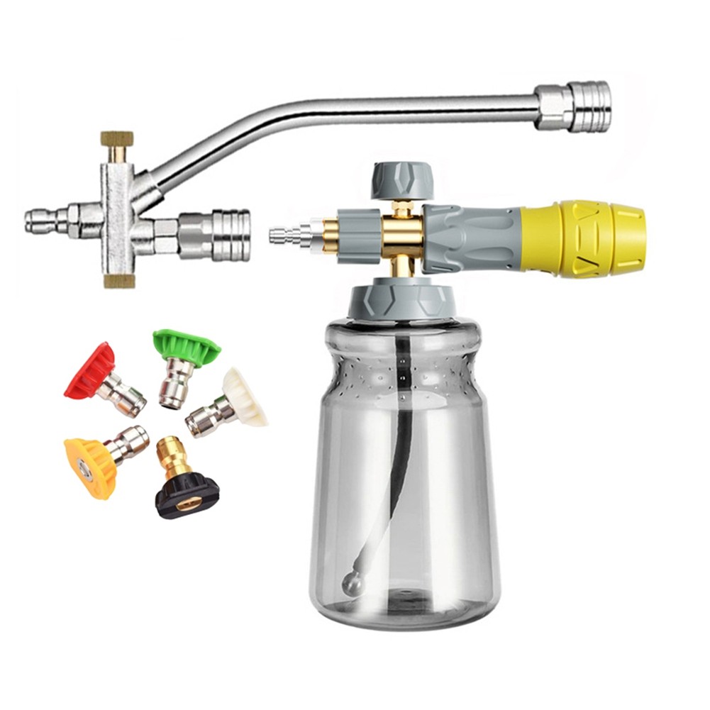 Foam-Cannon with 5 Pressure Washer Sprayer Nozzles, Foam-Cannon Dual3466