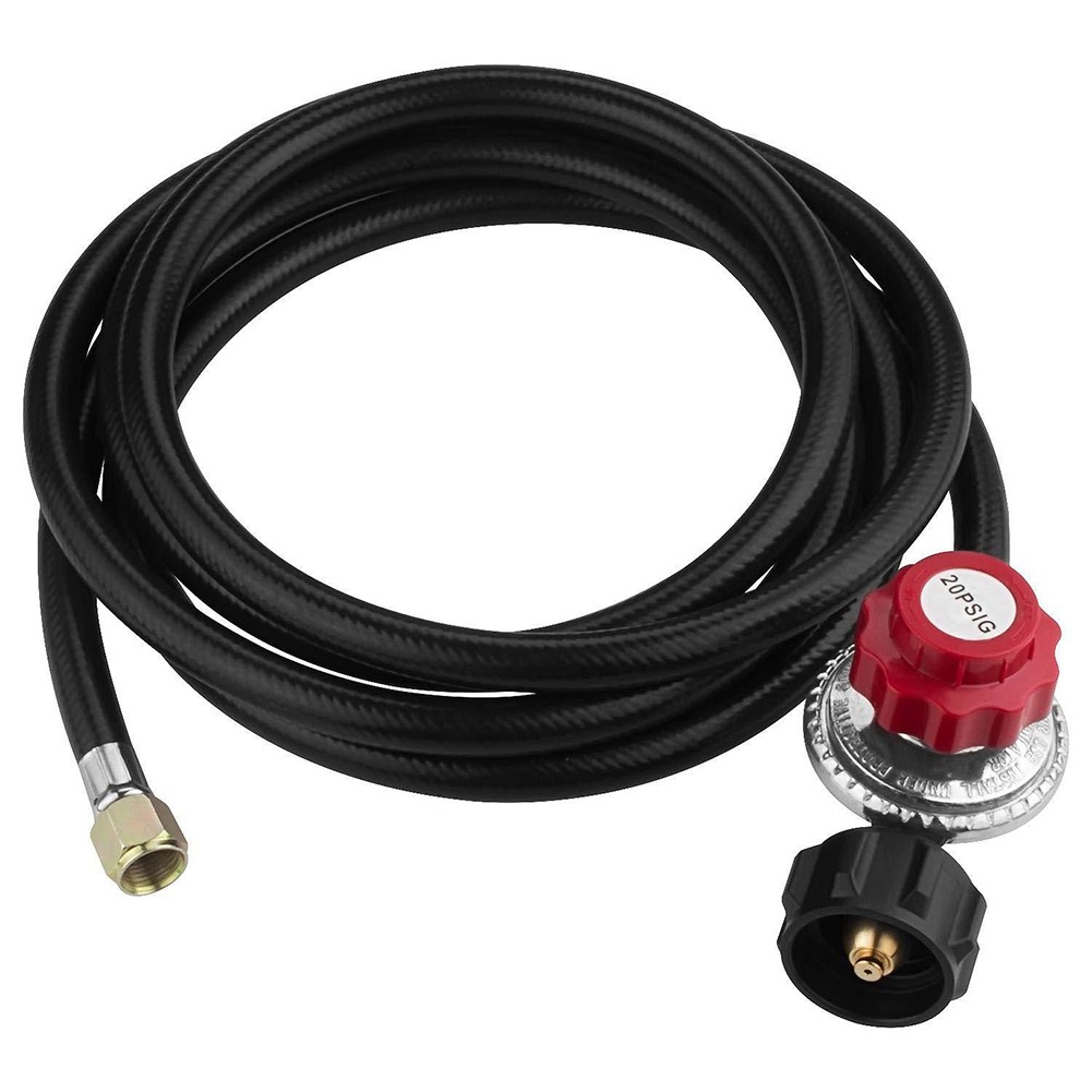 4 Ft High Pressure 0-20 PSI Adjustable Regulator with -1 Type Hose-Works6470