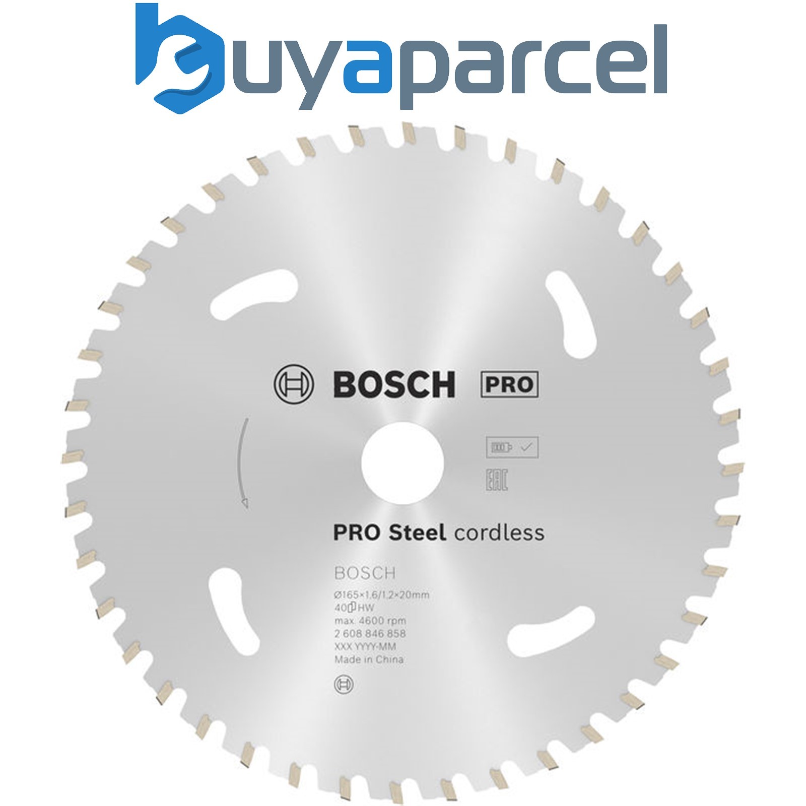 Bosch PRO Steel cordless Circular Saw Blade 165 x 1.6 x 20 mm 2608846858