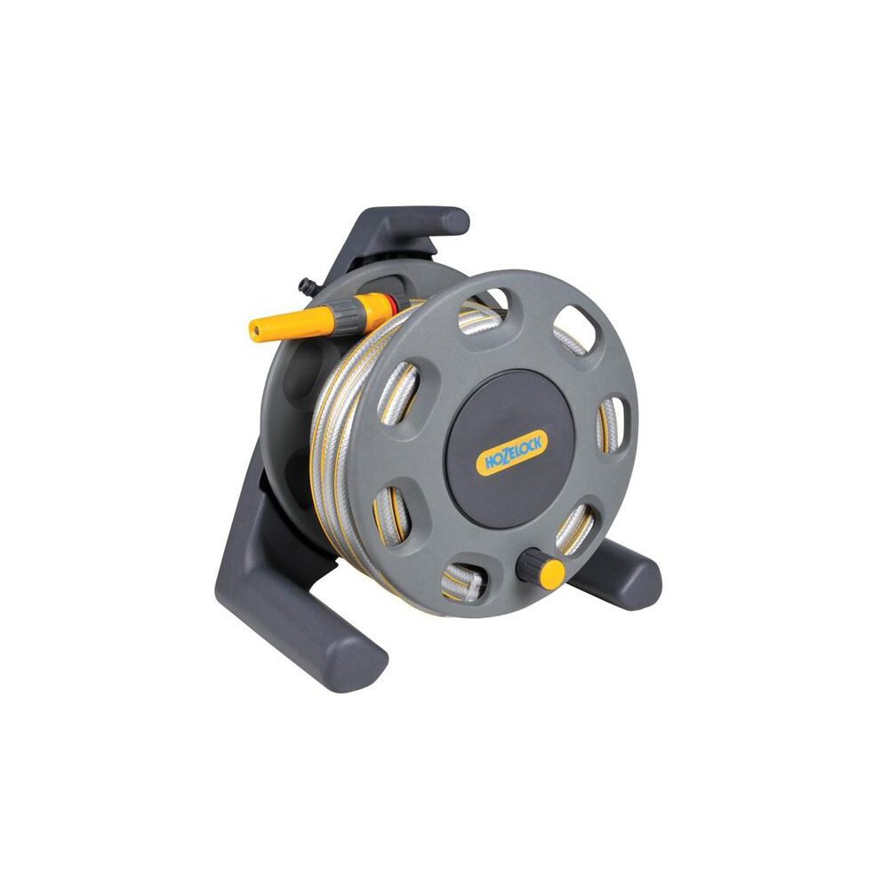 Hozelock 30m Hose Reel Compact 15m Garden Car Wash Hose Pipe Connector Fittings