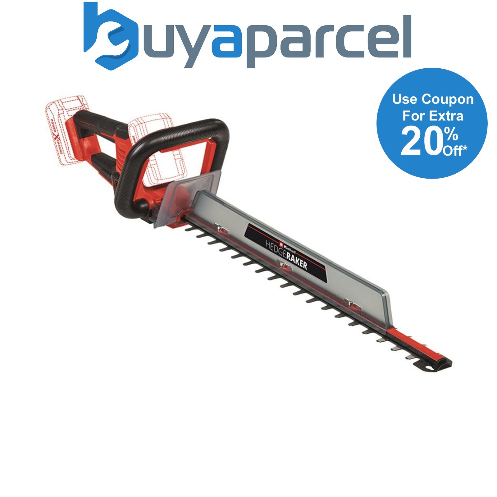 Einhell 3410965 GE-CH 36/61 Li-Solo Power X-Change Hedge Trimmer 36V Bare Unit