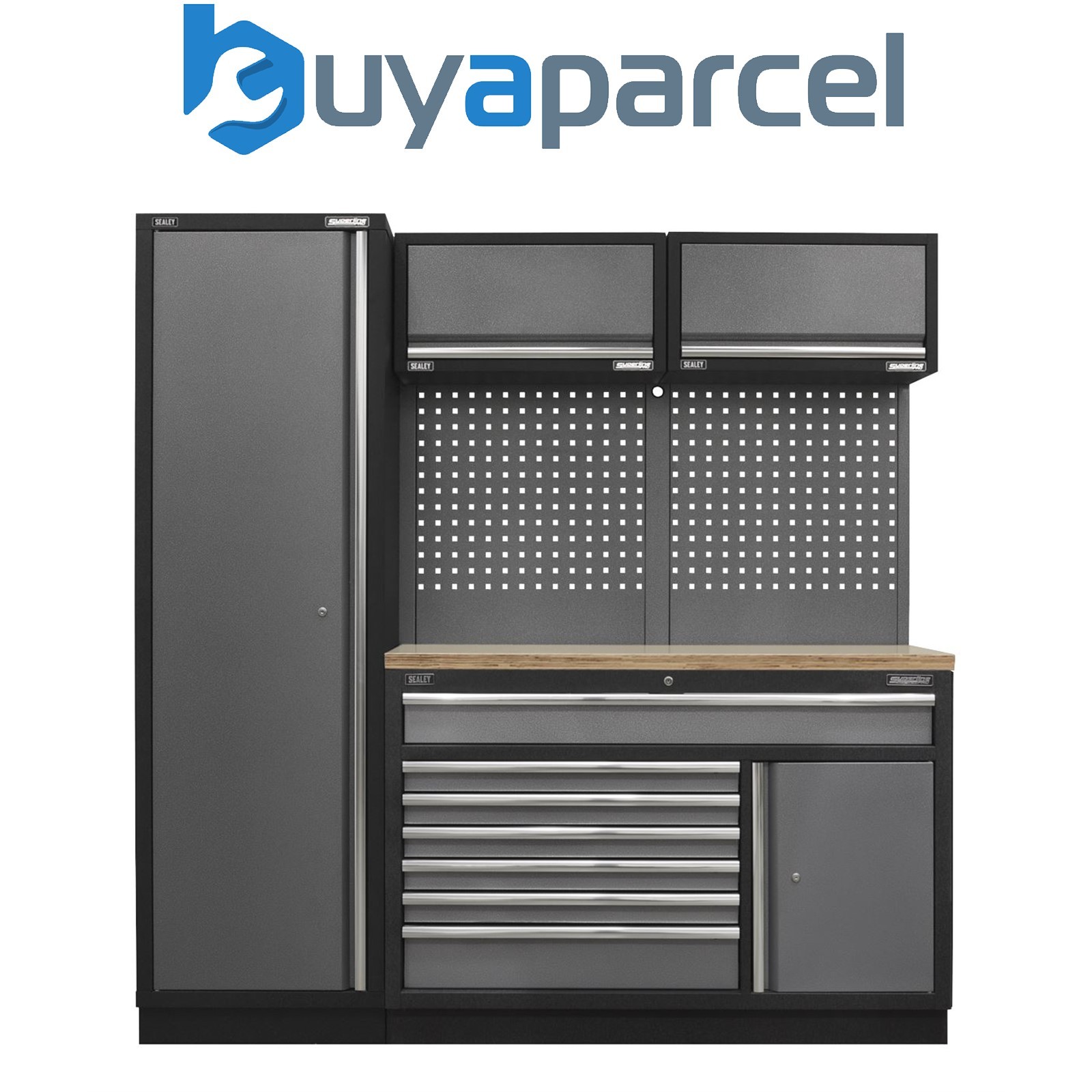 Sealey APMSSTACK09W Superline PRO&reg; Storage System with Pressed Wood Worktop