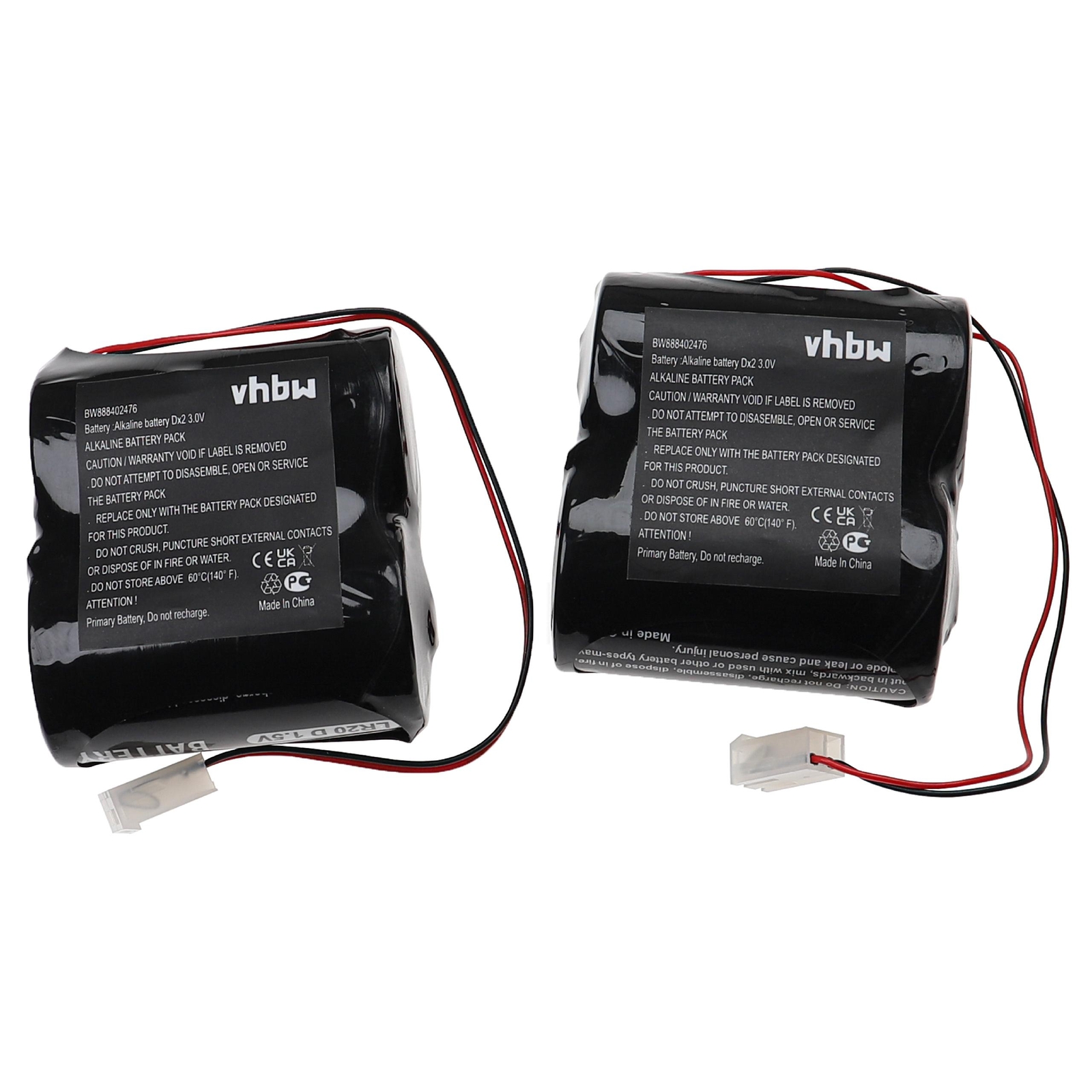 2x Battery for ABUS FU2986 15000mAh