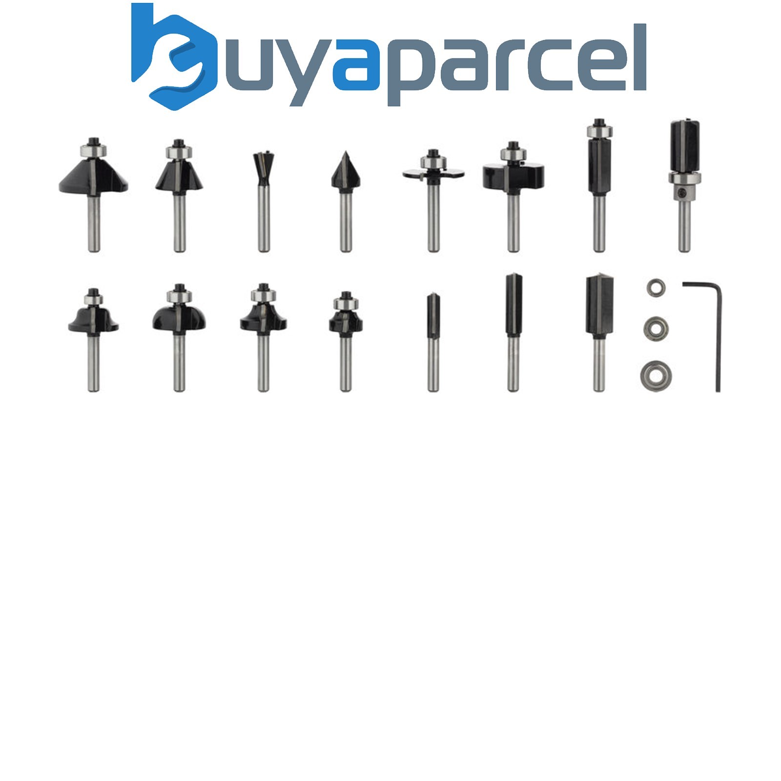 Bosch Router bit sets PRO Router Bit Mixed Set Shank 6 mm 15 pcs 2607017471