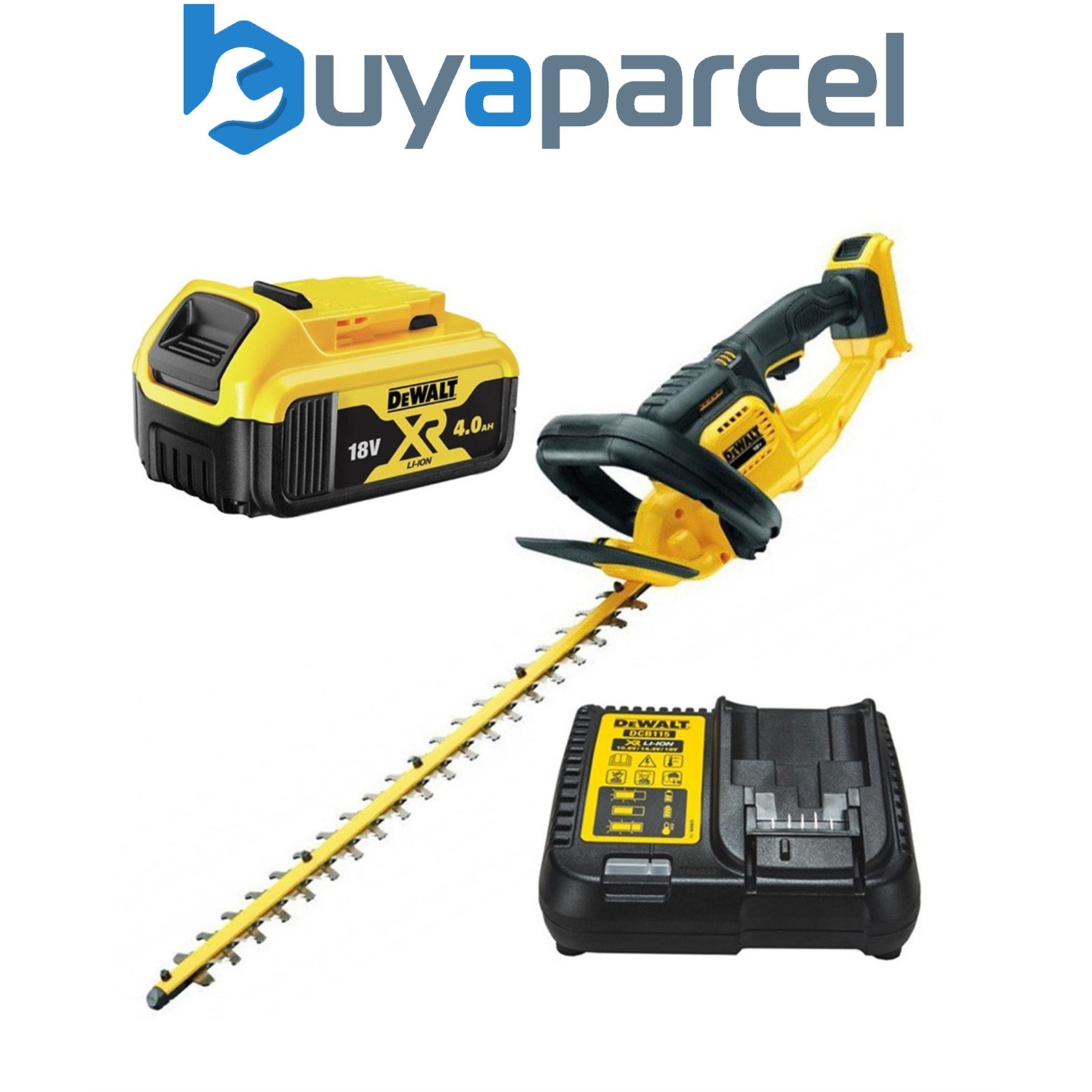 Dewalt DCM563M1 18v Cordless Hedge Trimmer Cutter + 1 x 4.0ah Battery + Charger