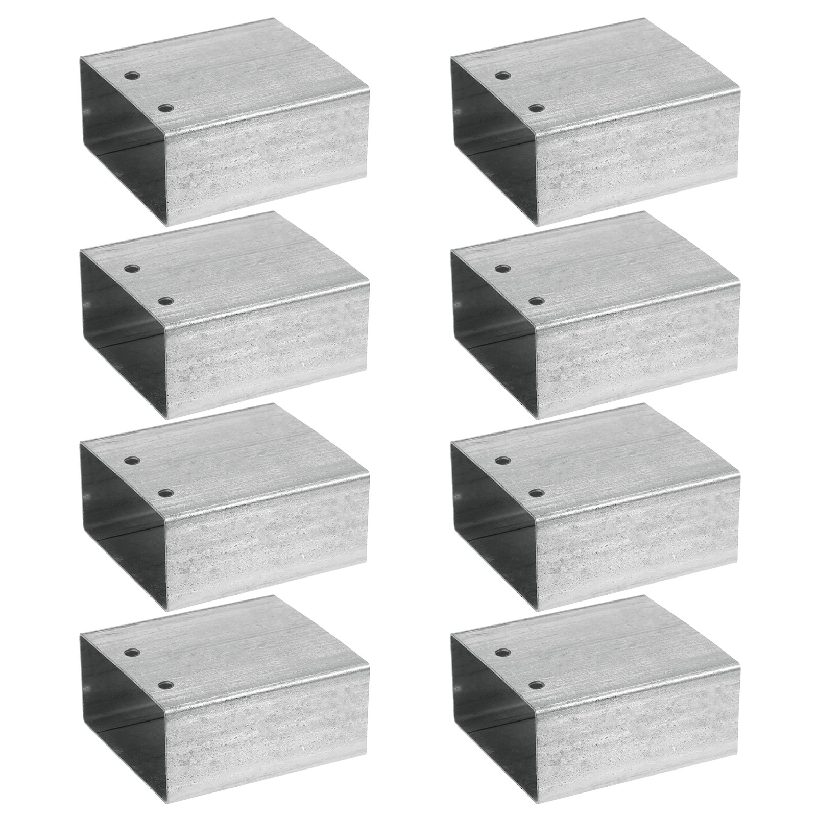 Square Pipe Fitting, Woodworking Base Kit for 3.19"x1.6" Lumber (8 Pack)