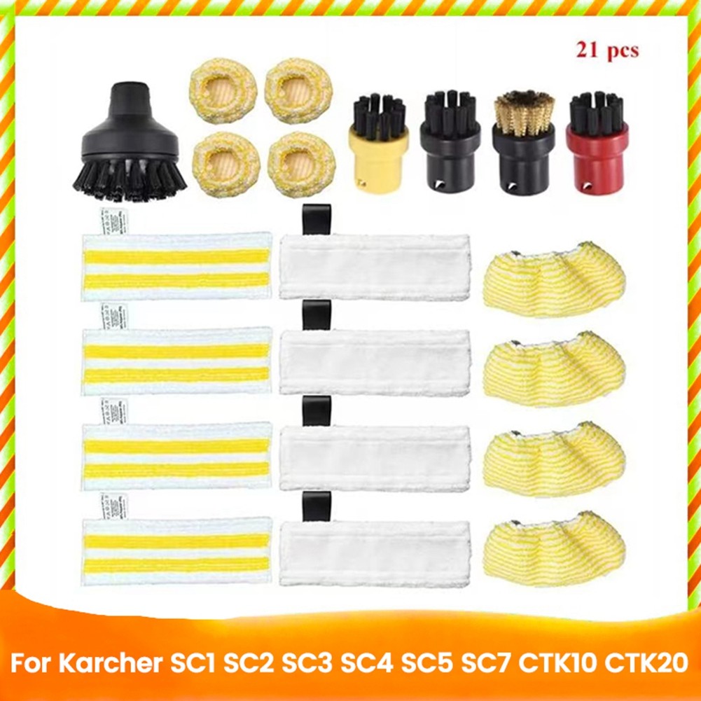 21PCS Steam Cleaner Part for SC1 SC3 SC4 SC5 SC7 Replacement Nozzle Brush7973