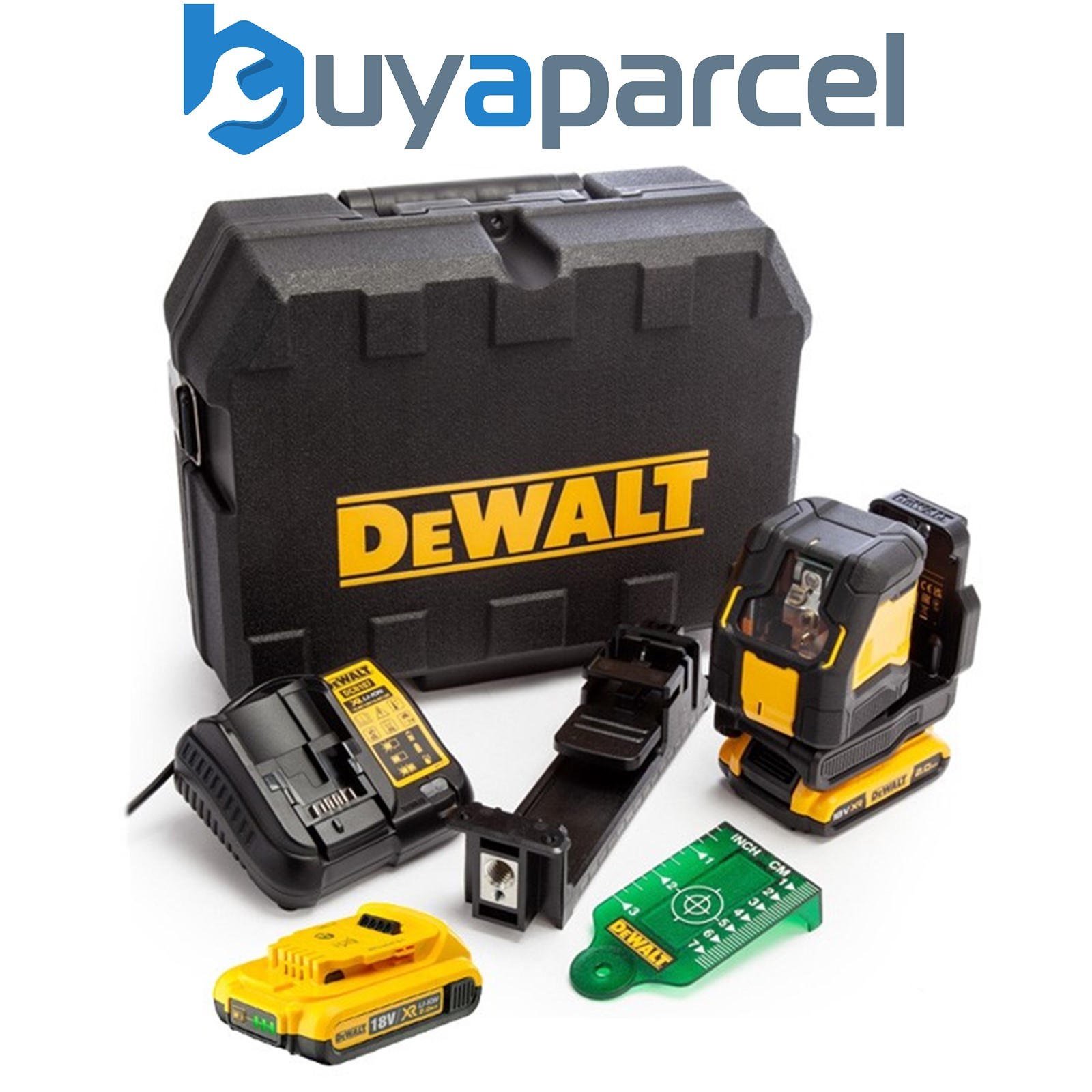 Dewalt DCLE34021D2 XR Compact Cross Line Green Laser 18V 2 x 2.0Ah Li-ion + Case