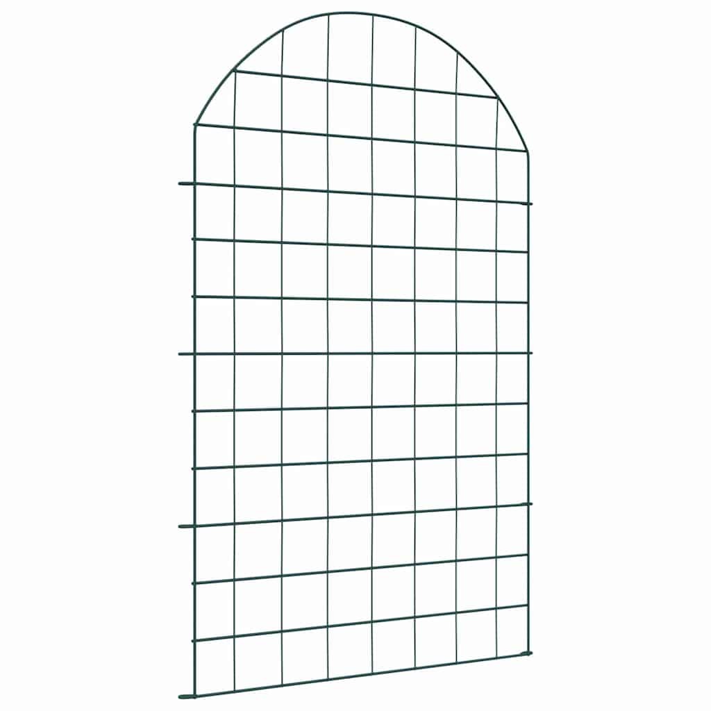 vidaXL Pond Fence Set 8 pcs Green 50 x 80 cm Steel, vidaXL