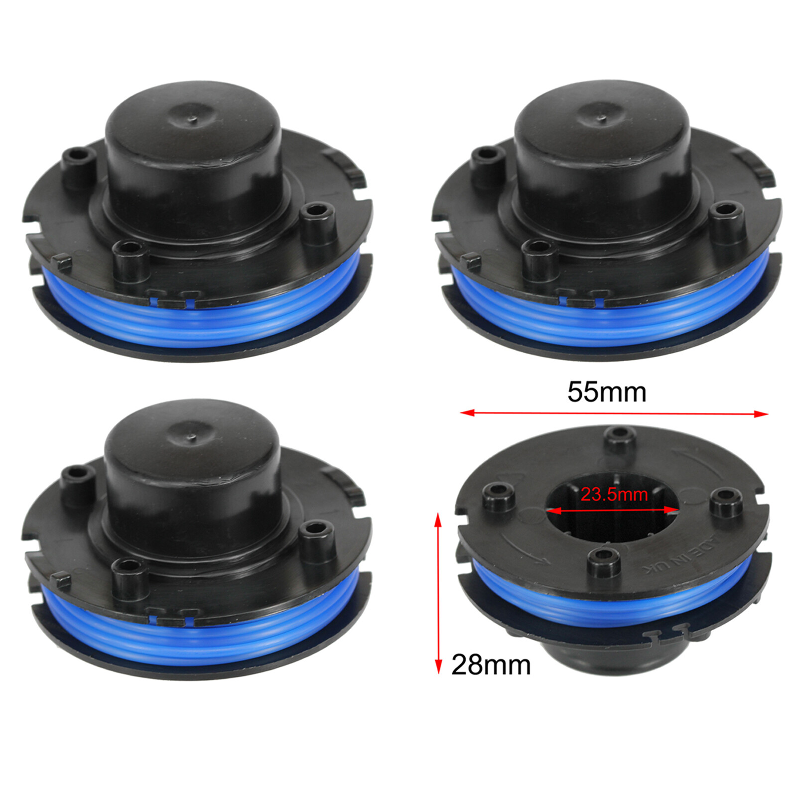 Strimmer Line Spool for Draper GT2317A Grizzly ERT 230 Ryno GT2318 Trimmer x 4