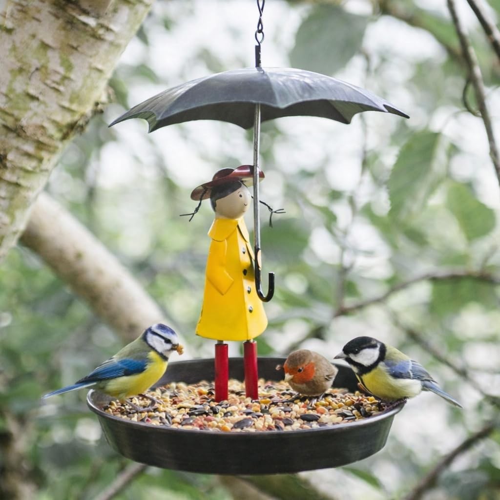 Garden Mile Novelty Bird Feeders Hanging Station - Decorative bird feeders for