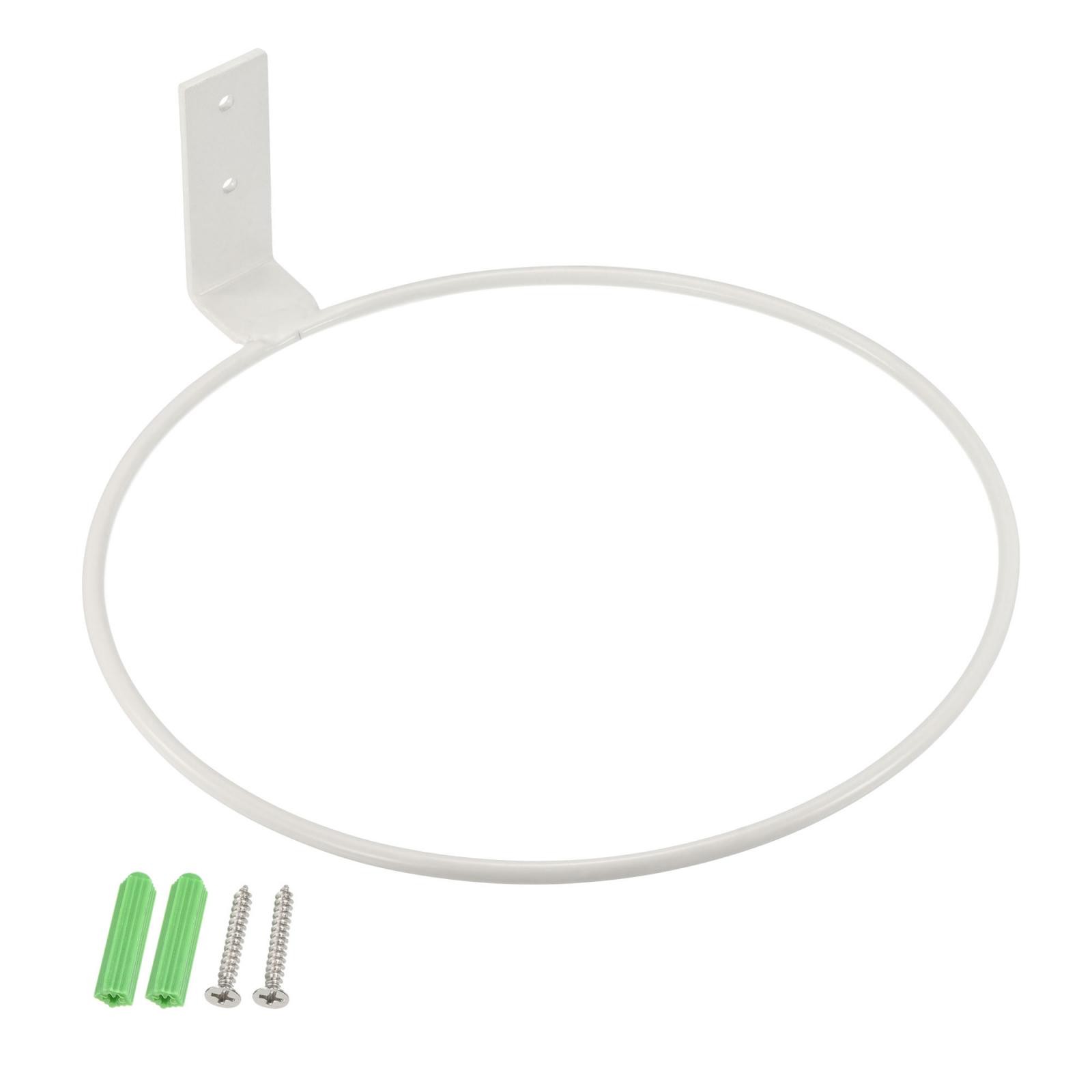 3pcs 8 Inch Flower Pot Holder, Ring Wall Mounted Plant Stand Rack, White