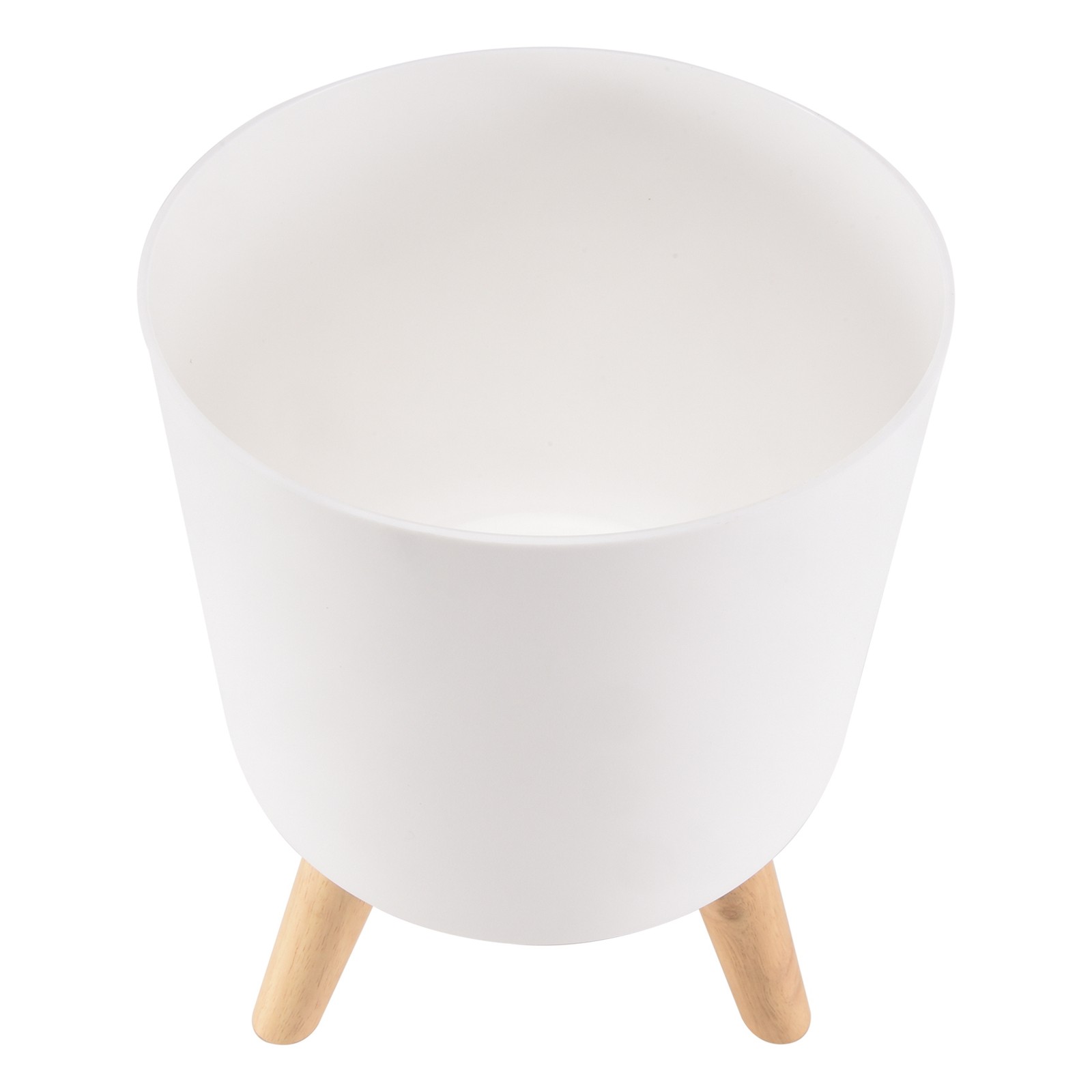 Modern Plant Pots with Wooden Legs Holder Bedroom Living Room Floor4224