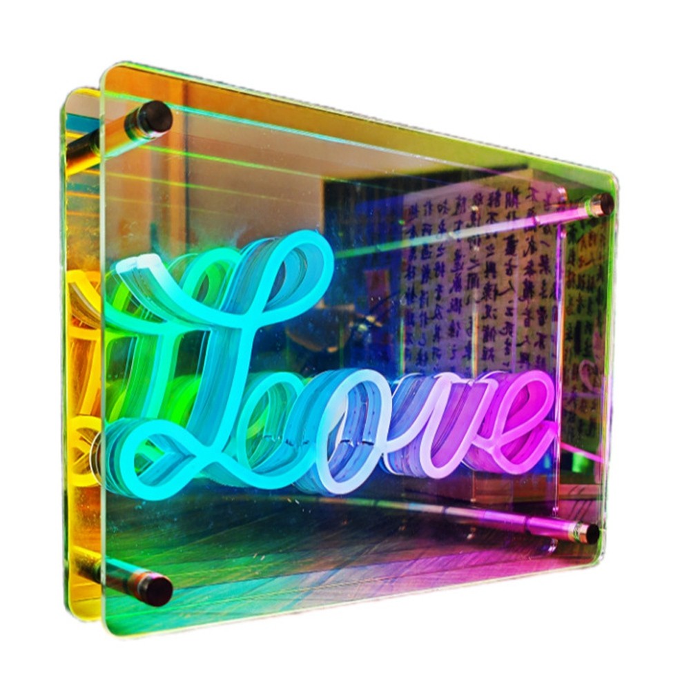 Neon Signs Lights 3D LED Table Lamp Thousand Layer Atmosphere Lighting5187