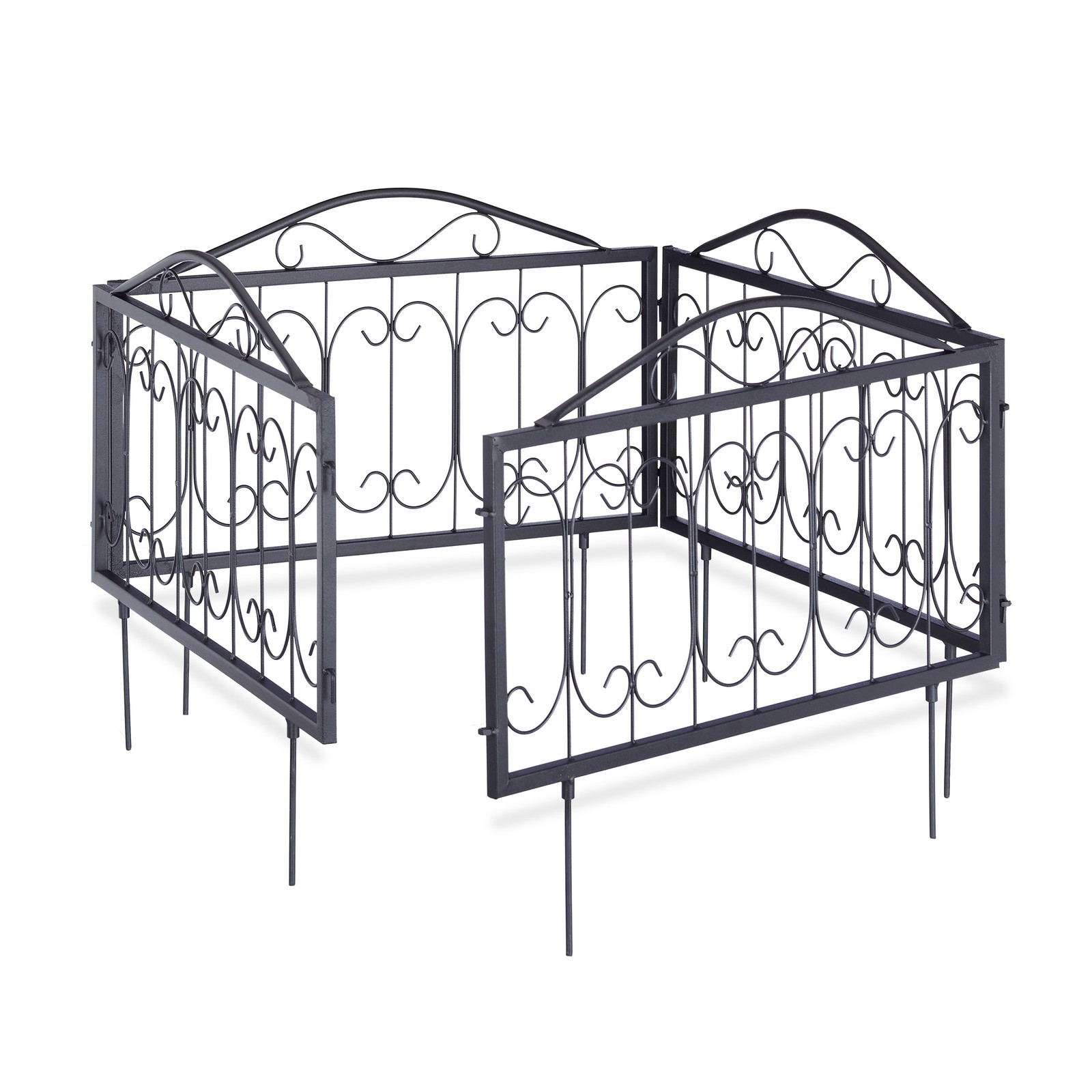 Garden fence Metal Yard Panels Trellis Fencing Set 12 Pieces garden fencing