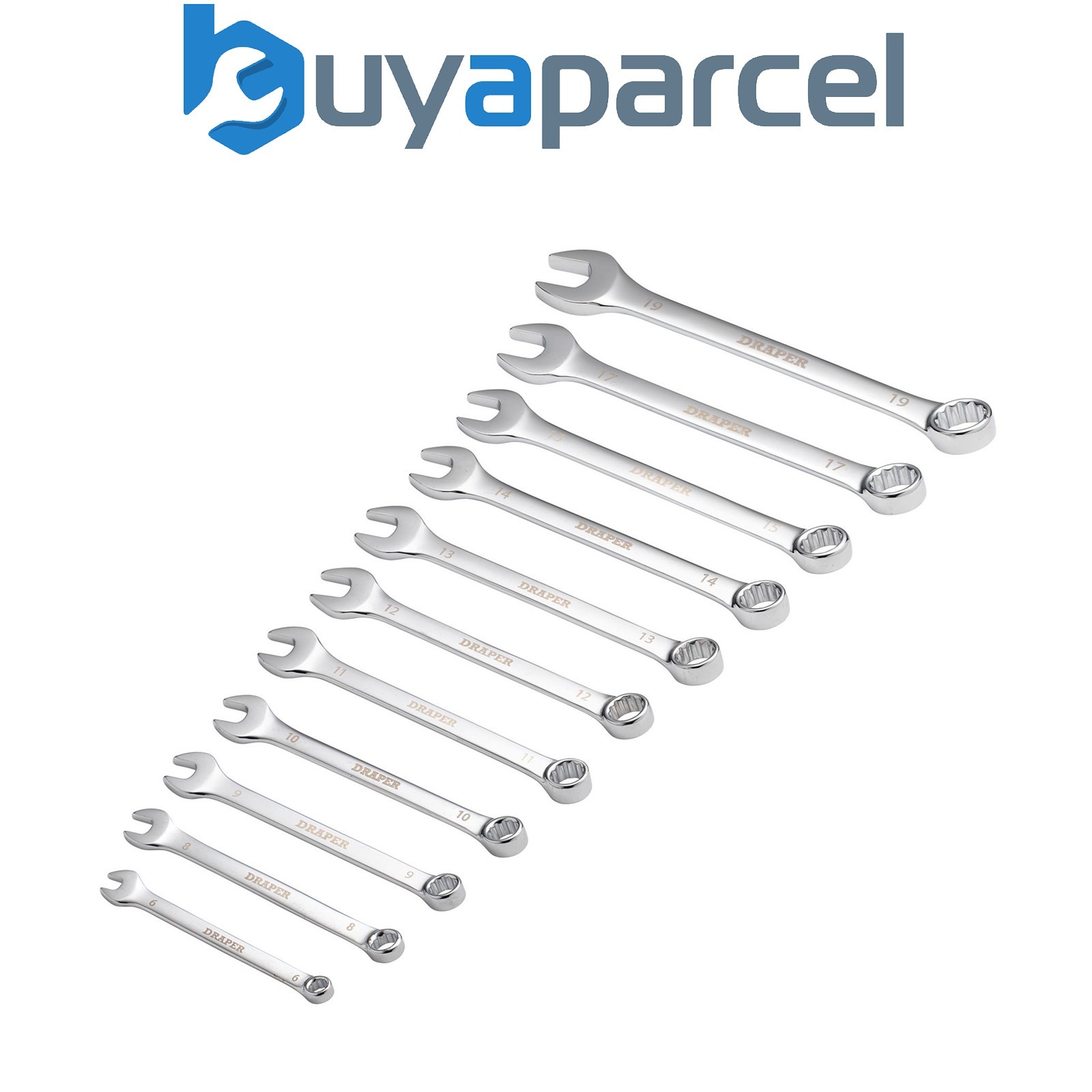 Draper 66093 Draper HI-TORQ Metric Combination Spanner Set, Orange (11 Piece)