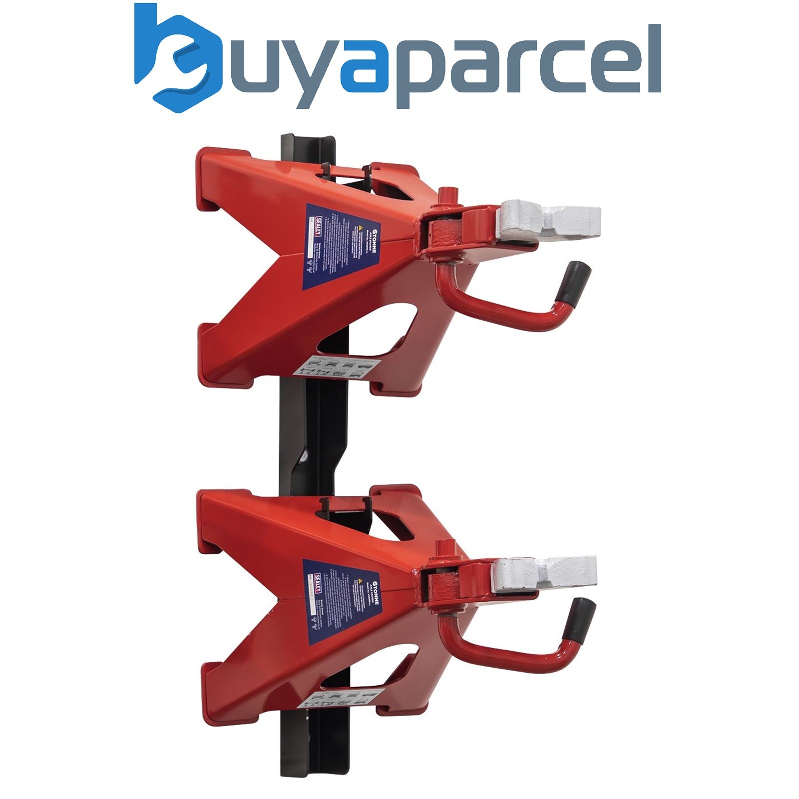 Sealey VS2006COMBO Axle Stand & Axle Stand Storage Rack Combo 6 Tonne