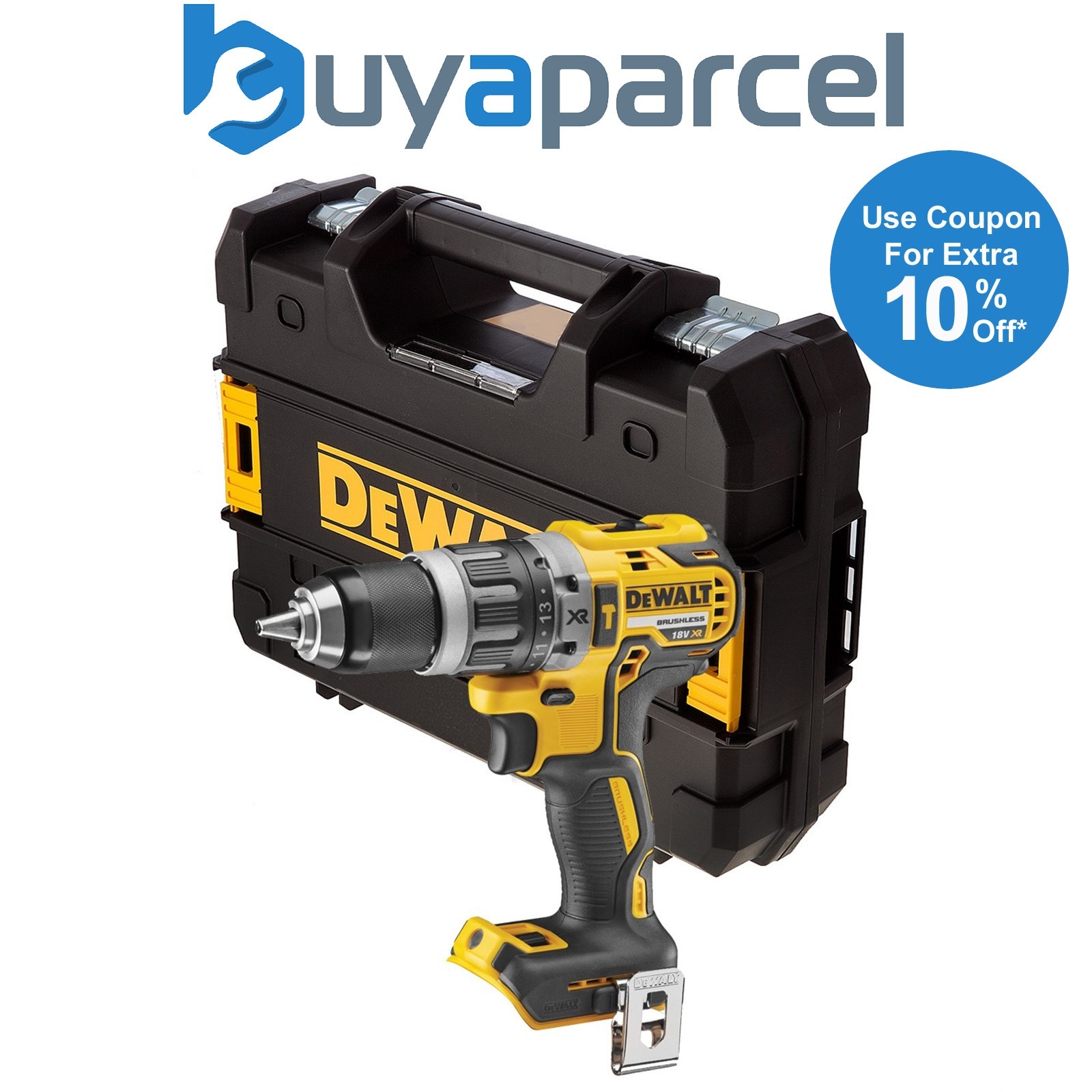 Dewalt DCD796N 18v XR Brushless Compact Combi Hammer Drill Bare + Tstak DCD796NT