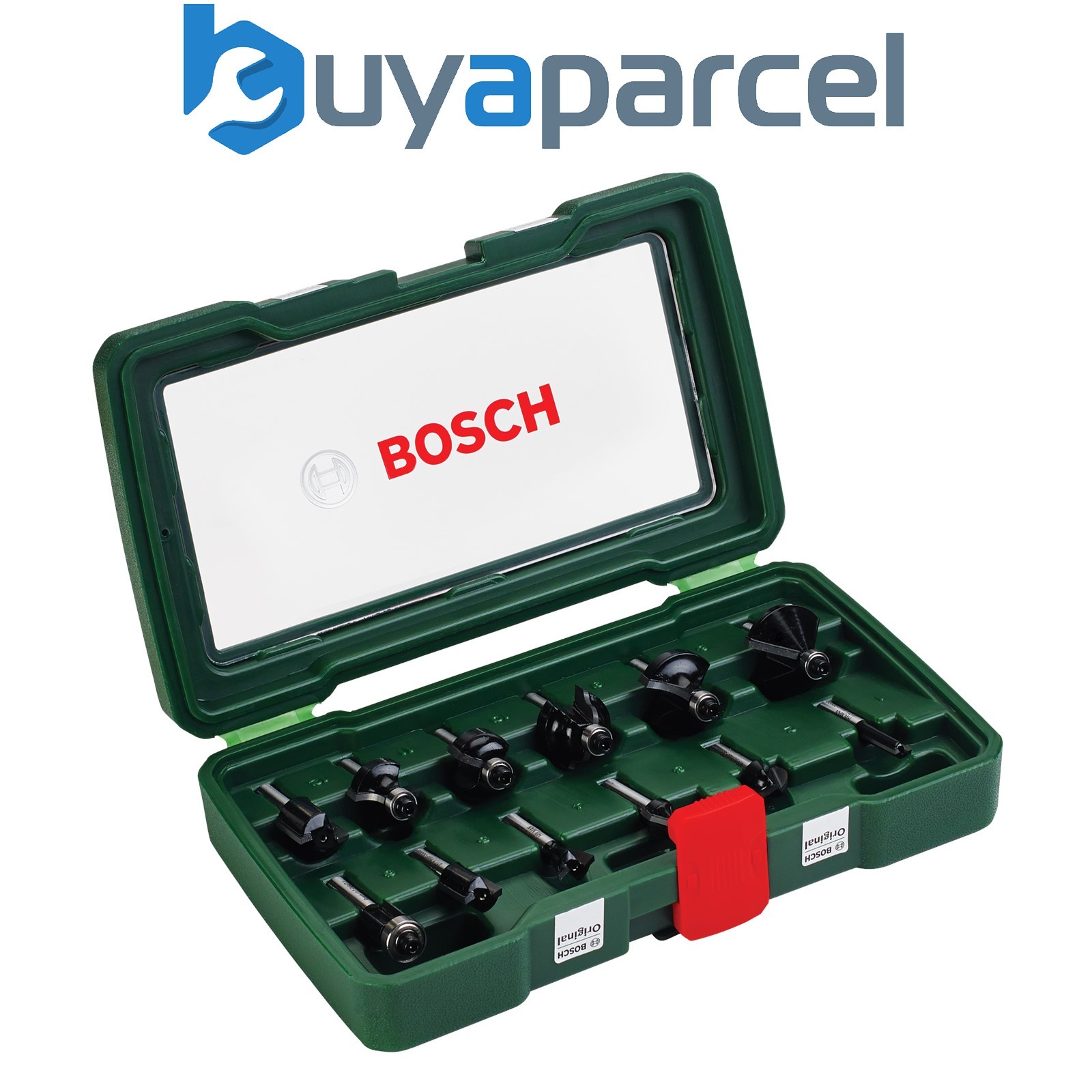 Bosch HM Wood Router 8mm Set 1/4" Milling Set 12 Piece 2607019465