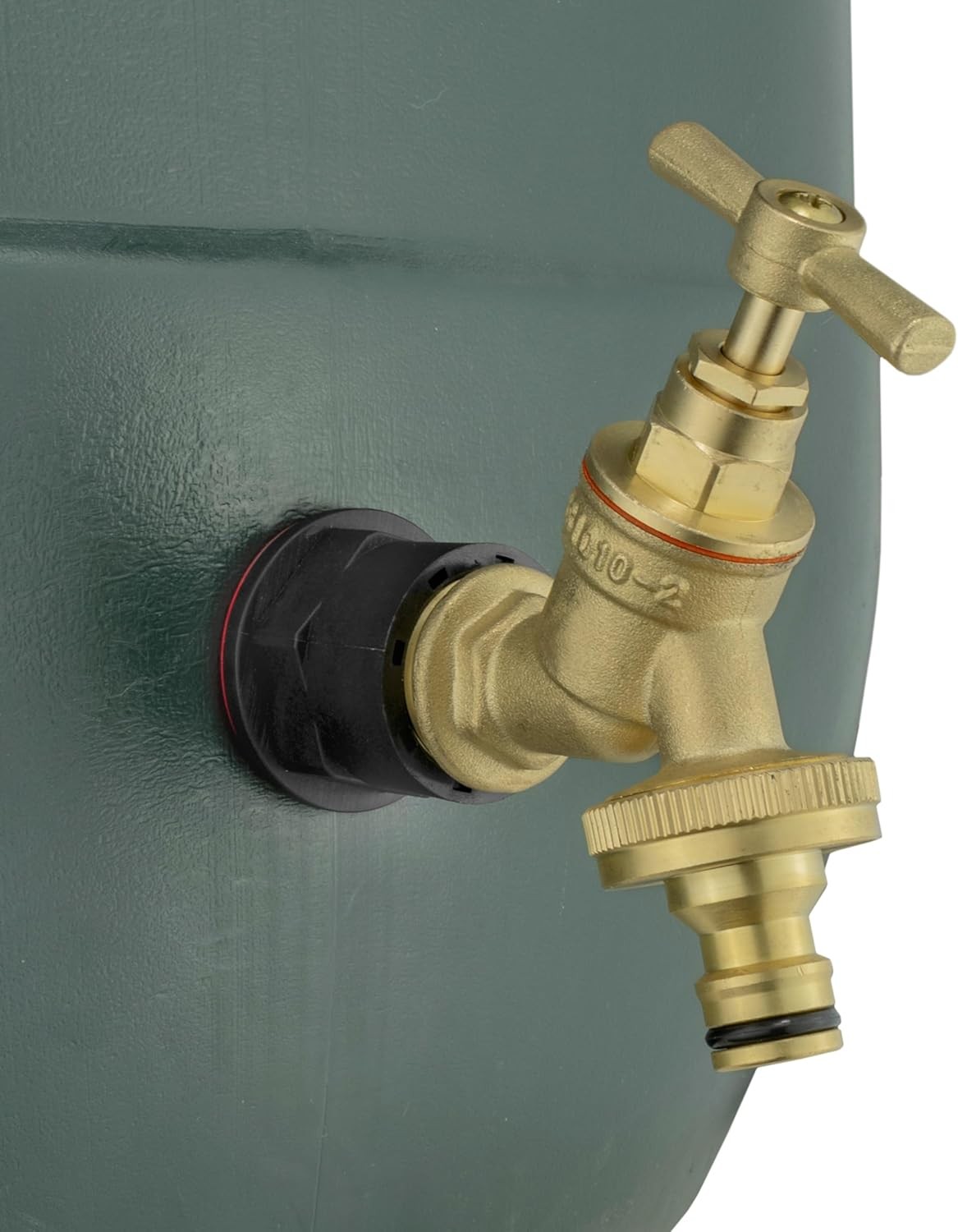 Waterbutt/rain Barrel/Storage Tank Connector/Adaptor+Solid Brass bib tap with C
