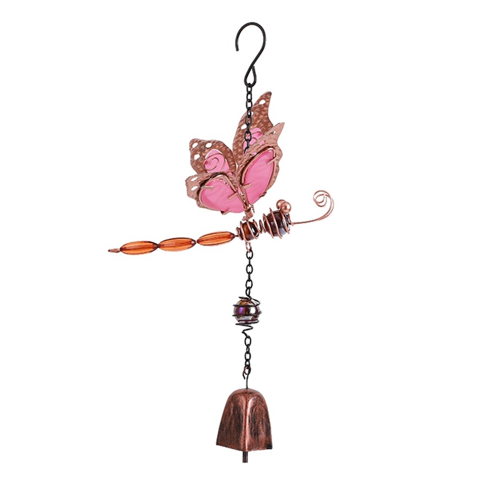 3X(Wind Chime Dragonfly Wind Chime Metal Wind Chime with Dragonfly Outdoor8153