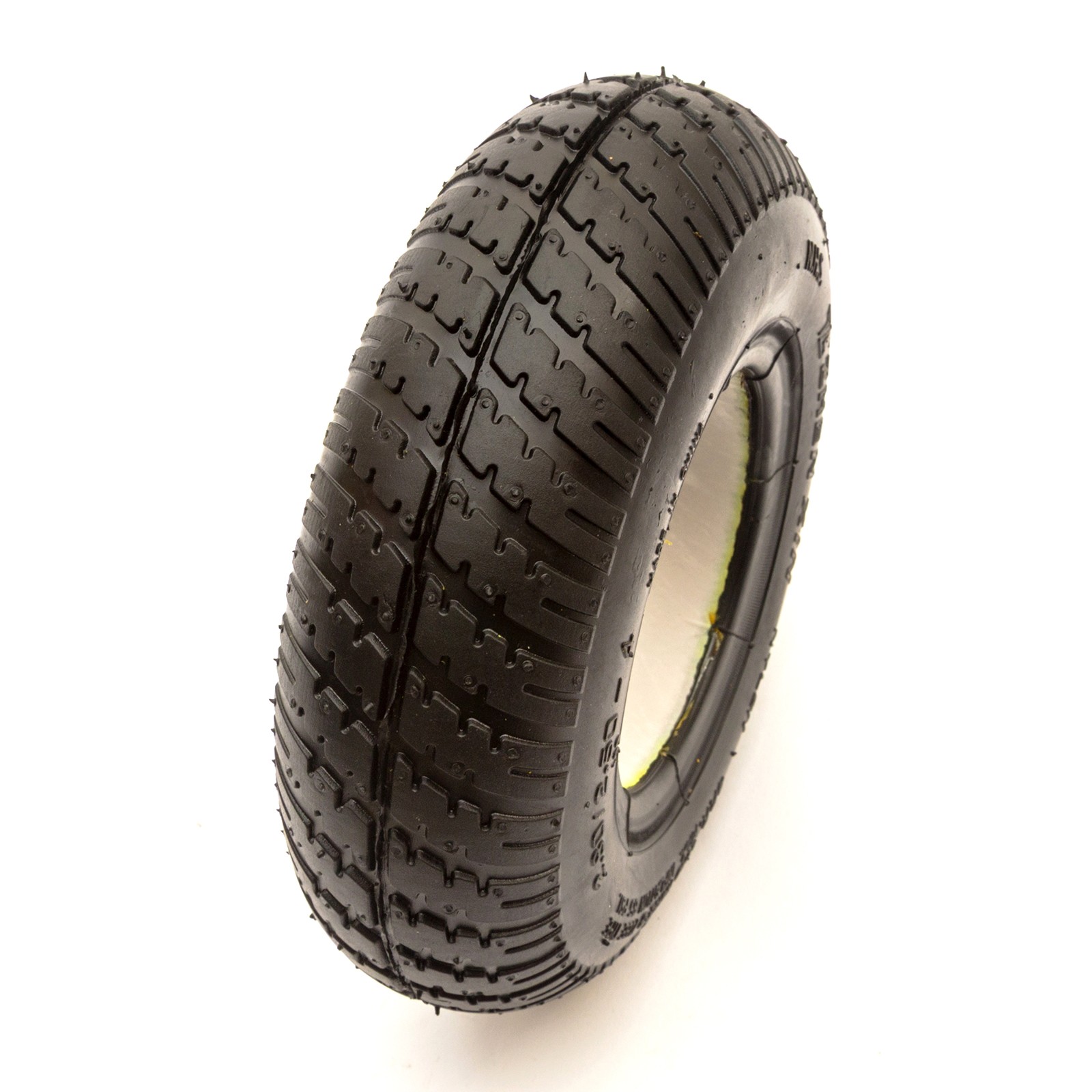 Solid PU 4 Ply Tyre Black Puncture Proof 2 1/2-4 Electric Wheelchair