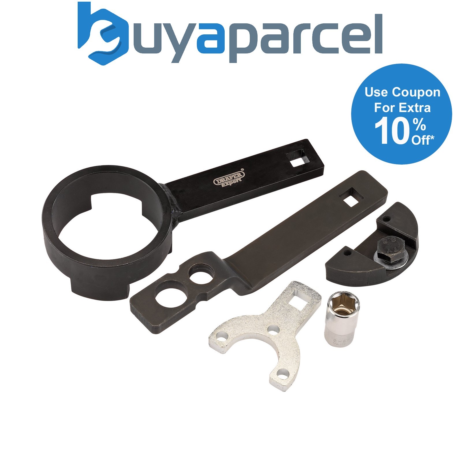 Draper 15223 Draper Expert Crankshaft Pulley Hub Holding Set (Fiat, Alfa Romeo,