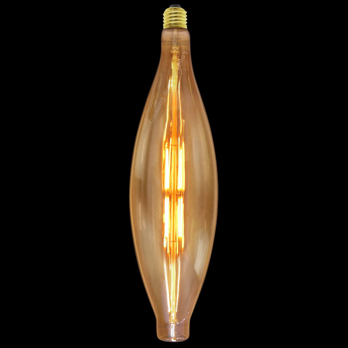 Retro Vintage Unique Style Light Bulb CT120 OVERSIZE LED Industrial Edison Lamp