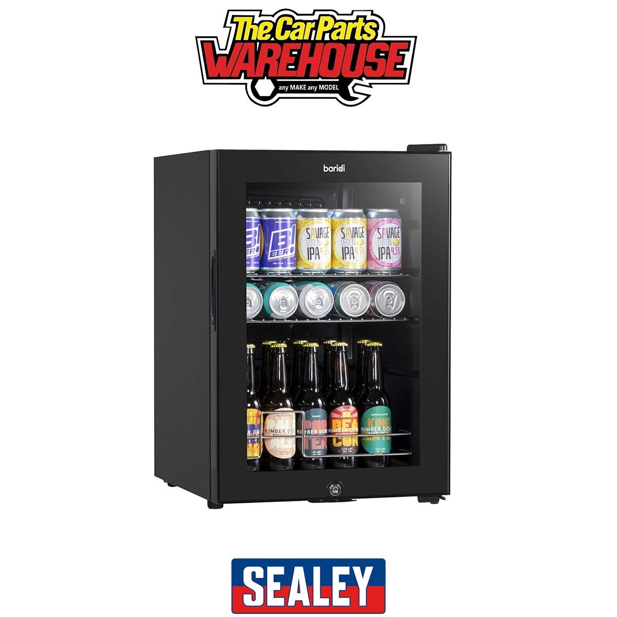 Sealey DH62 Baridi Beer & Drinks Fridge 60L Capacity