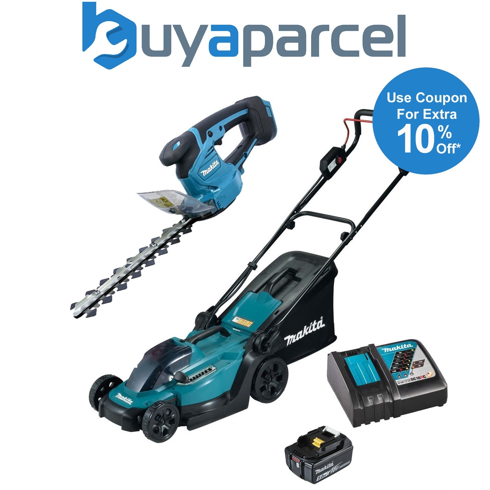 Makita DLM330RT 18v LXT Cordless Lawn Mower 33cm 1x5ah Battery DUM111ZX Cutter