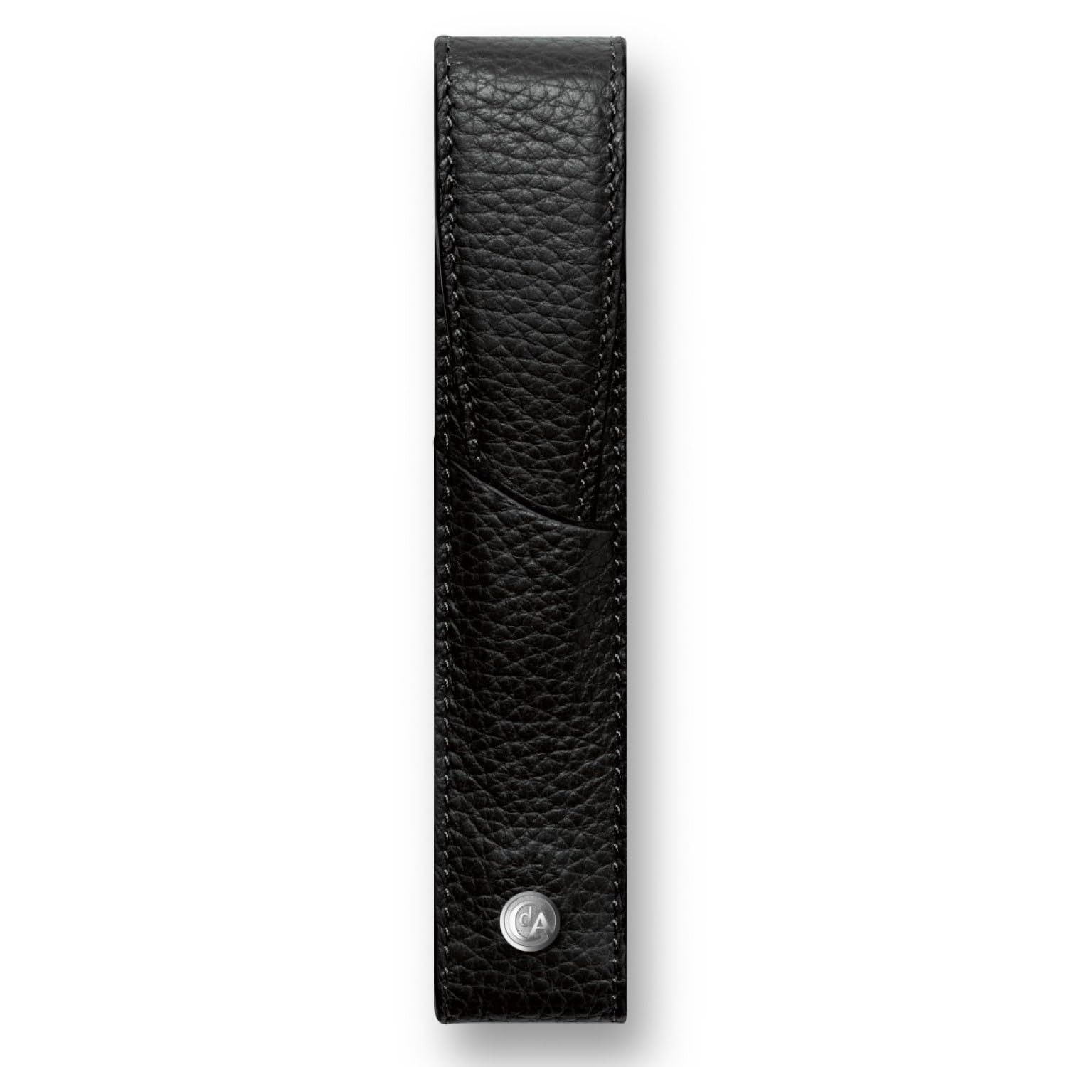 Caran d'Ache CD6201.782 Leman Leather Single Pen Case - Black Black (Schwarz)