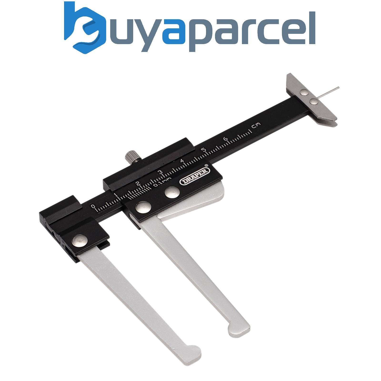 Draper 20219 Brake Disc Caliper with Tread Depth Gauge, 0-60mm