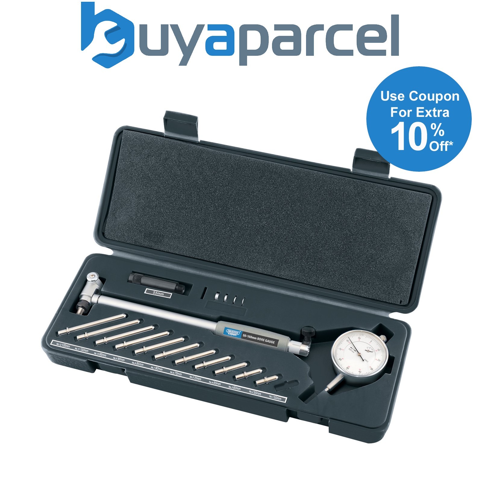 Draper 02753 Draper Expert Bore Gauge Set, 50 - 160mm