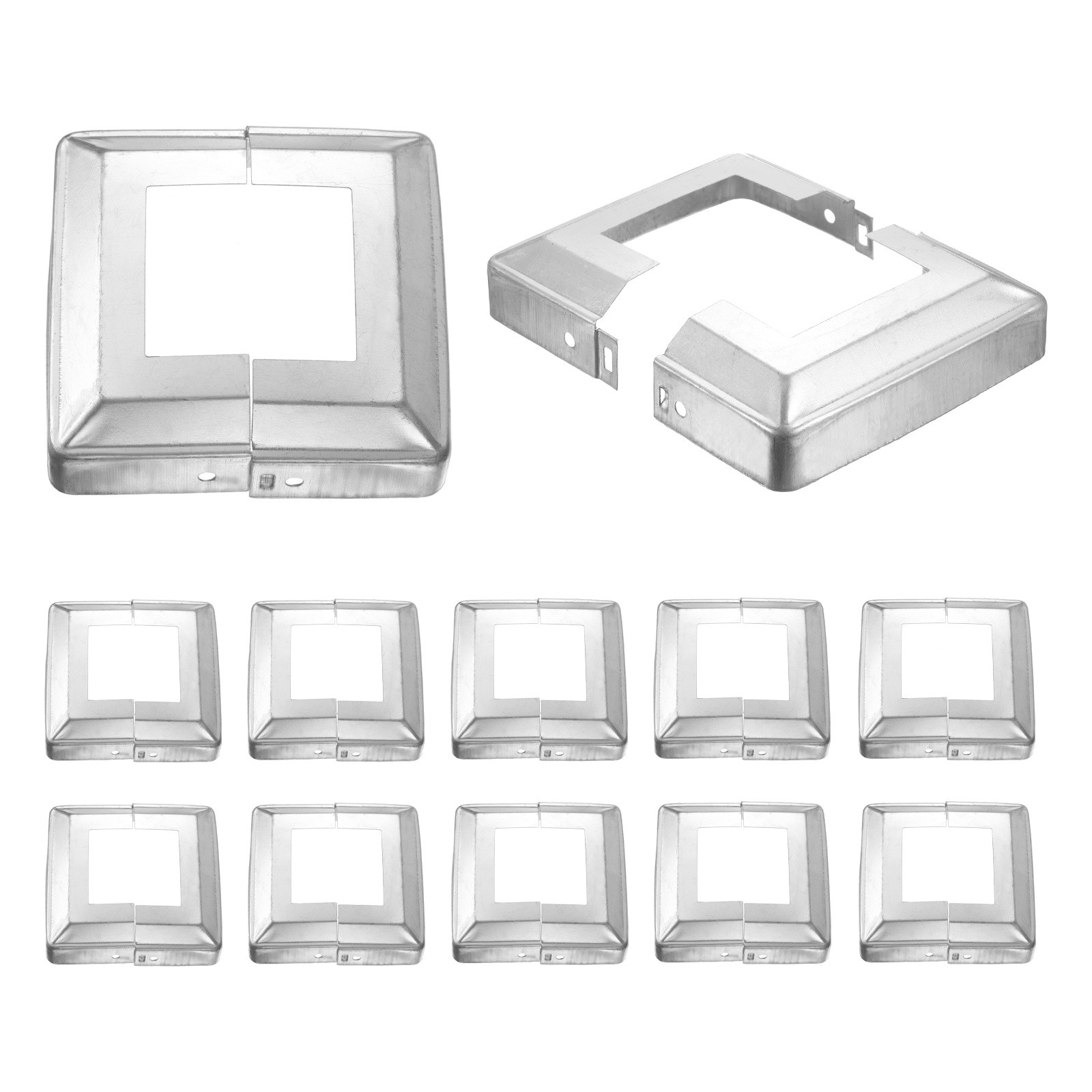 12Pcs Post Base Cover, 4.75x4.75 Split Style Post Skirt Column Wrap(2.5x2.5)