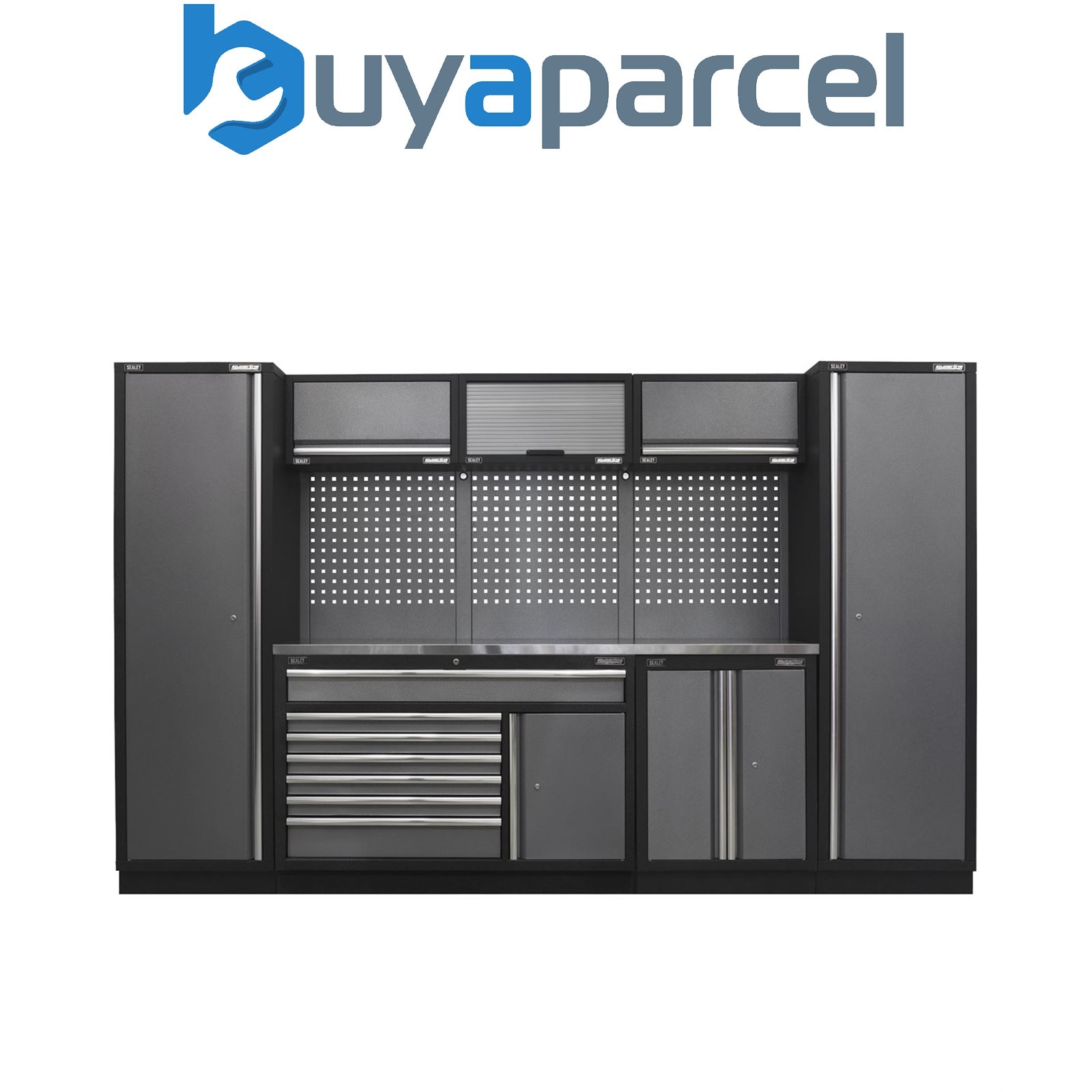 Sealey APMSSTACK13SS Superline PRO&reg; Storage System with Stainless Steel Work