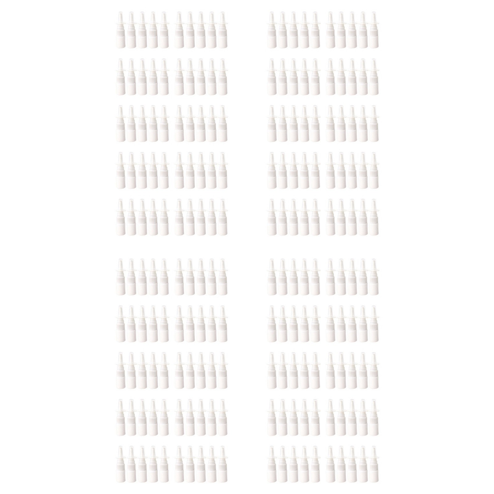 200Pcs 10Ml Bottle Refillable Plastic Mist Nose Nasal Sprayer D4U58630