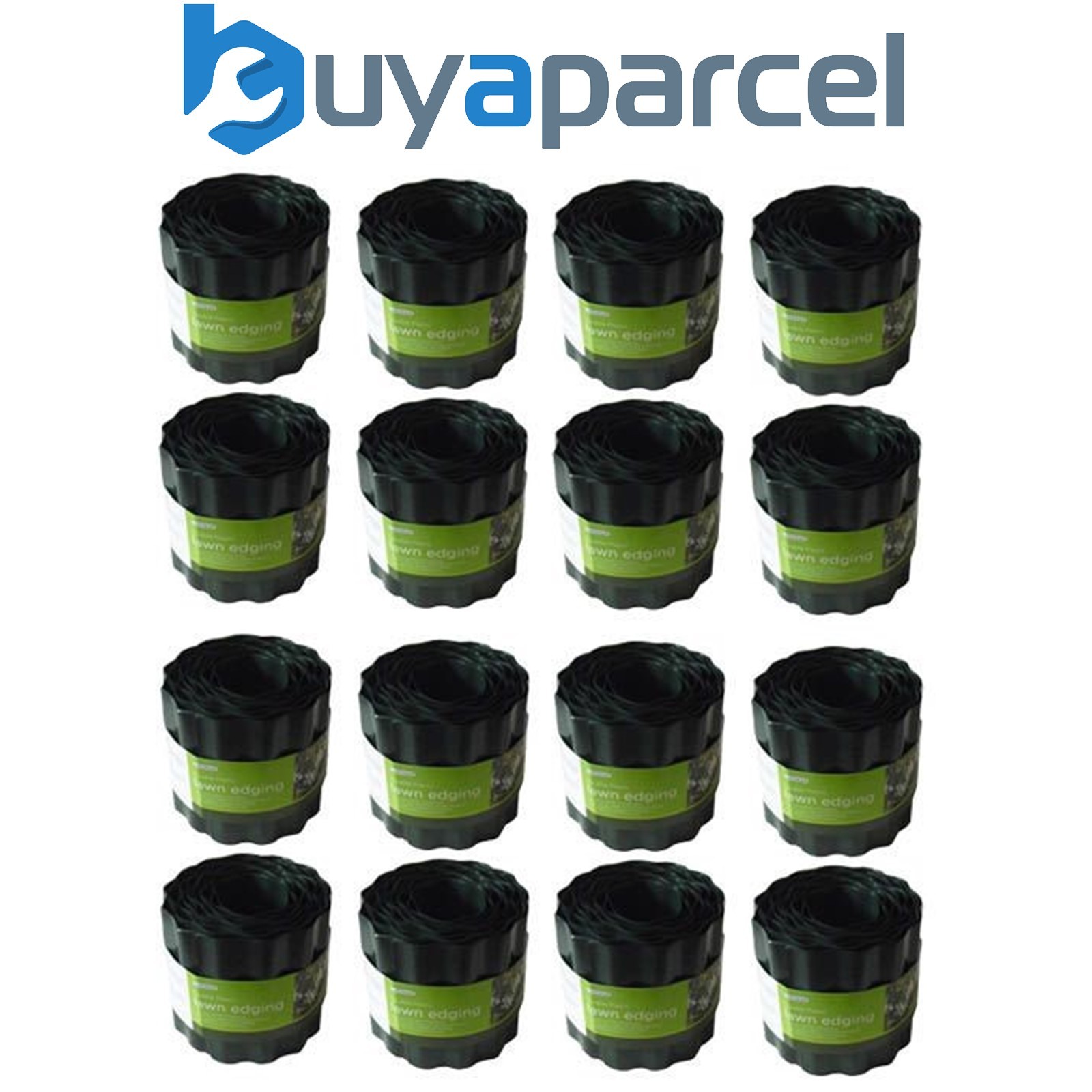 4 x Smart Garden 15cm x 10m Plastic Garden Lawn Path Border Edging Roll 7020012