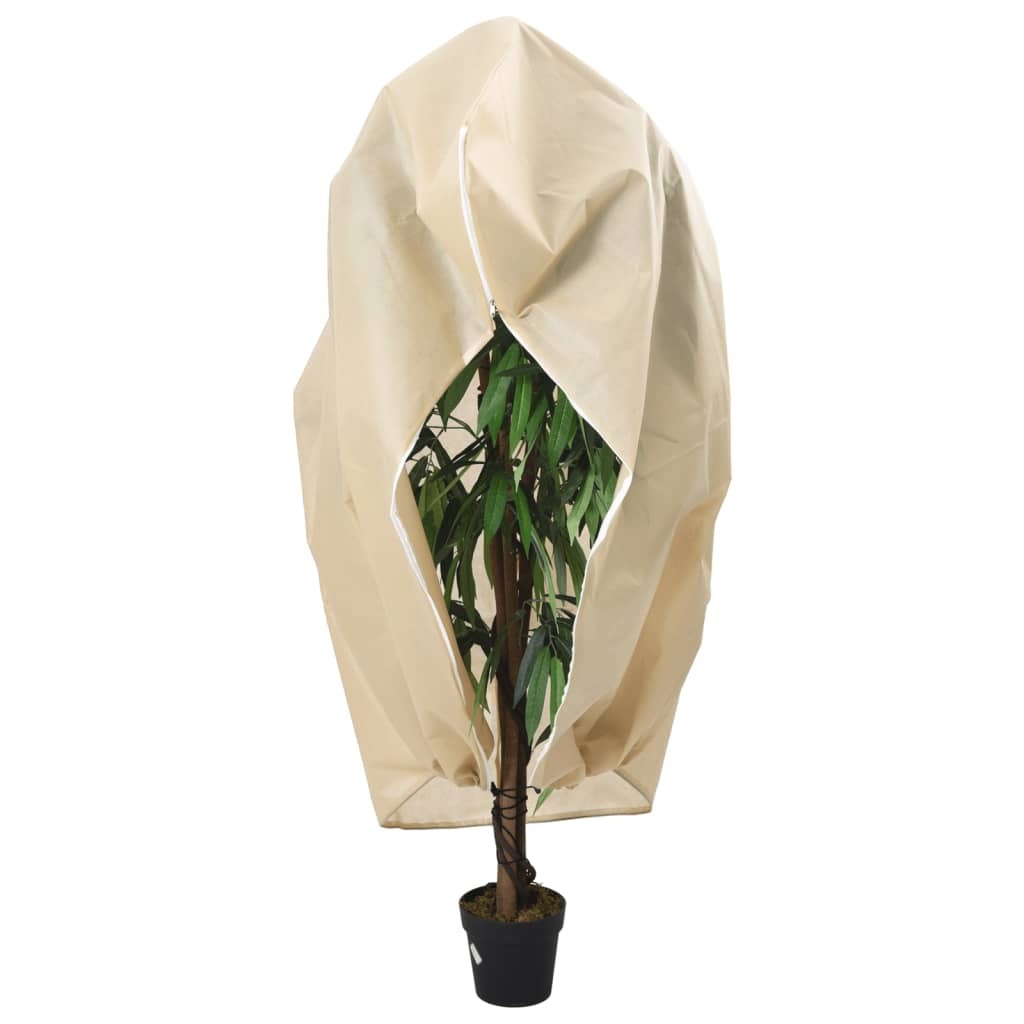 Plant Fleece Cover with Zip Frost Protection Warm 70 g/m² vidaXL