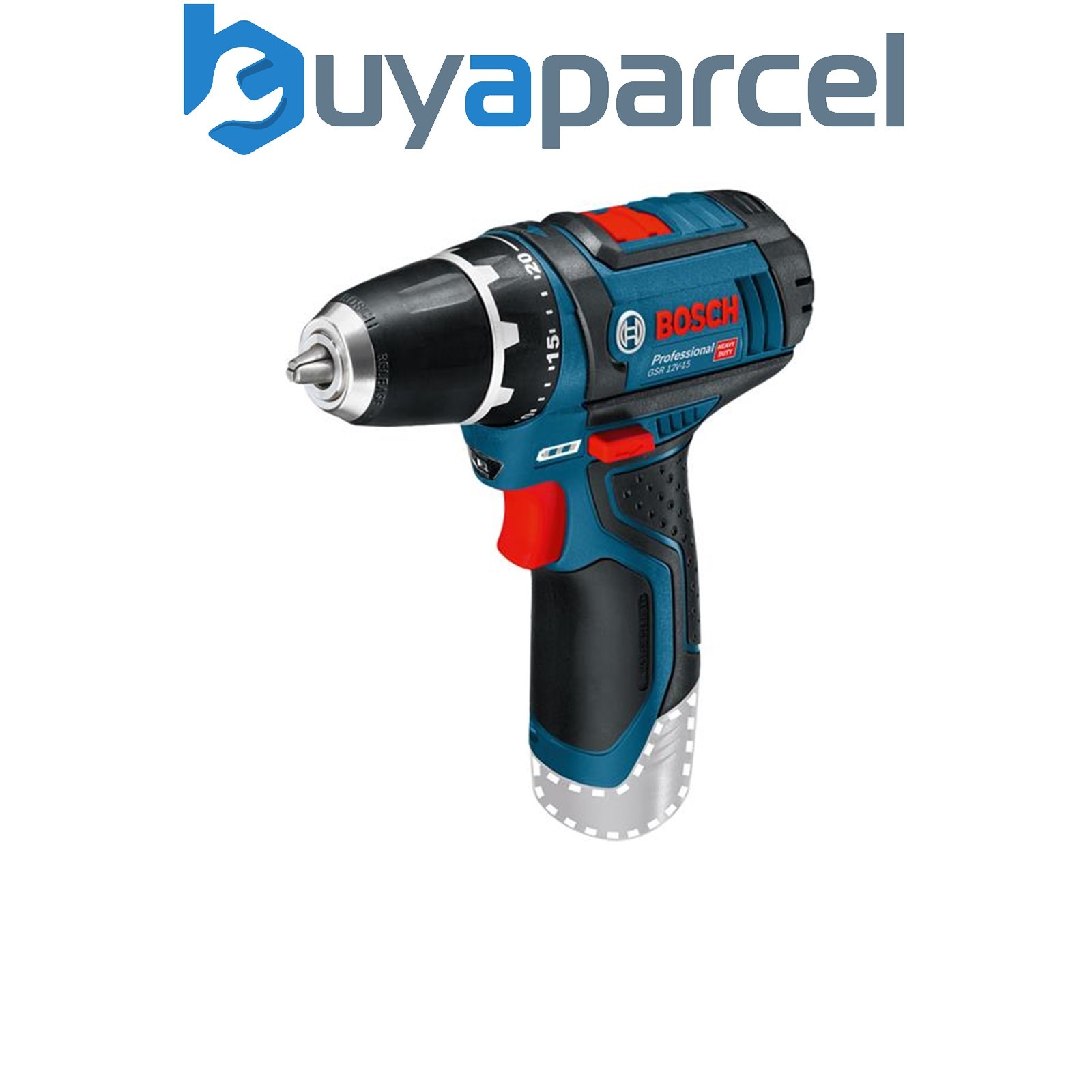 Bosch 0601868101 GSR 12V-15 Professional Drill Driver 12V Bare Unit BSH601868101