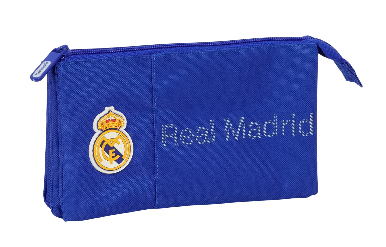 Real Madrid – Triple Pencil Case, Children's Pencil Case, Ideal for School Age C
