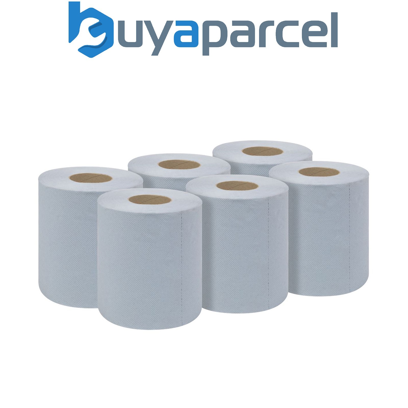 Sealey BLU60 2-Ply Embossed Blue Paper Roll 60m - Pack of 6