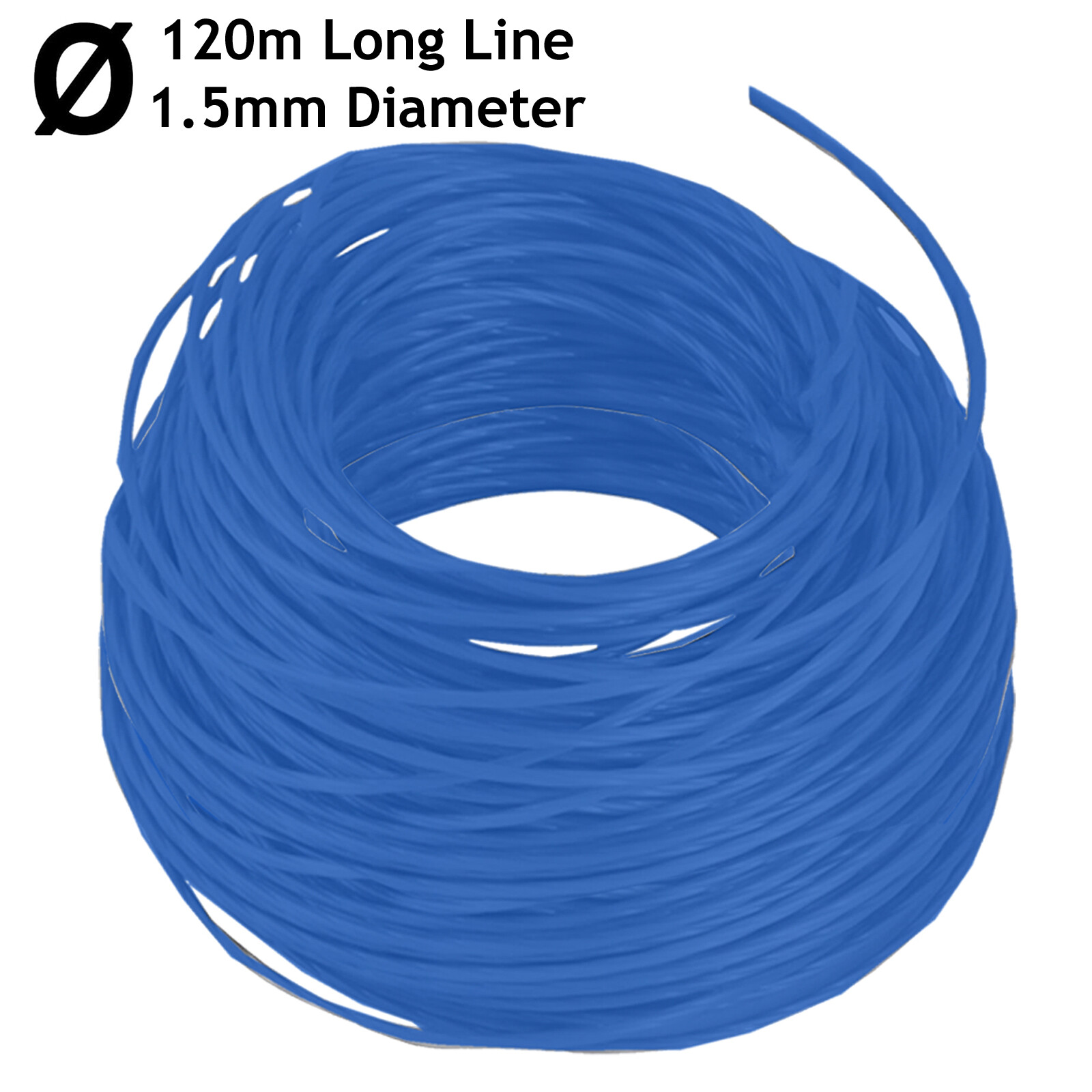 Strimmer Line for MACALLISTER MGT430 MGT600 MGTP600 Trimmer 120m x 1.5mm Blue