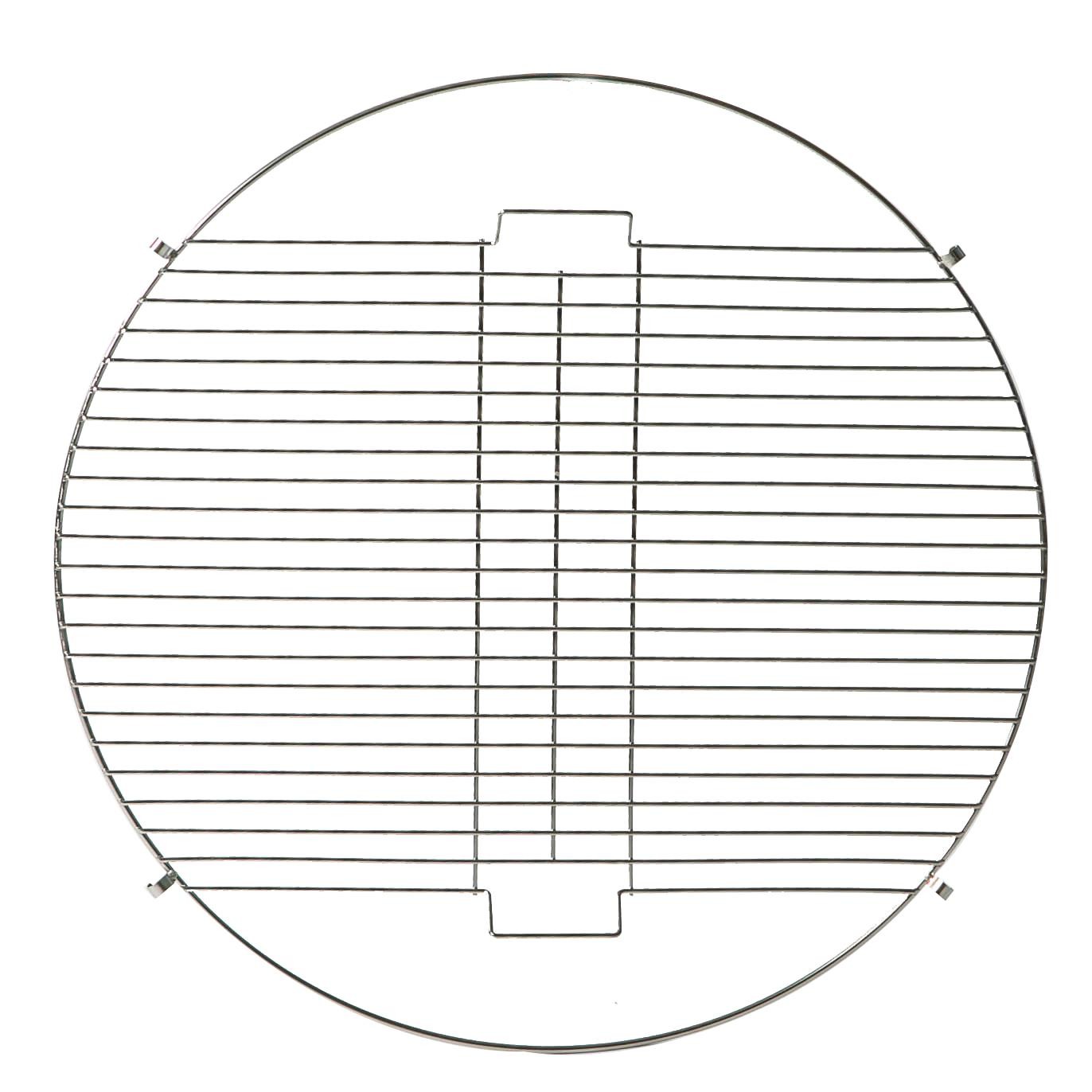 Round Fire Pit BBQ Grill Outdoor Patio Barbecue Cooking Grate 72.5cm Grey