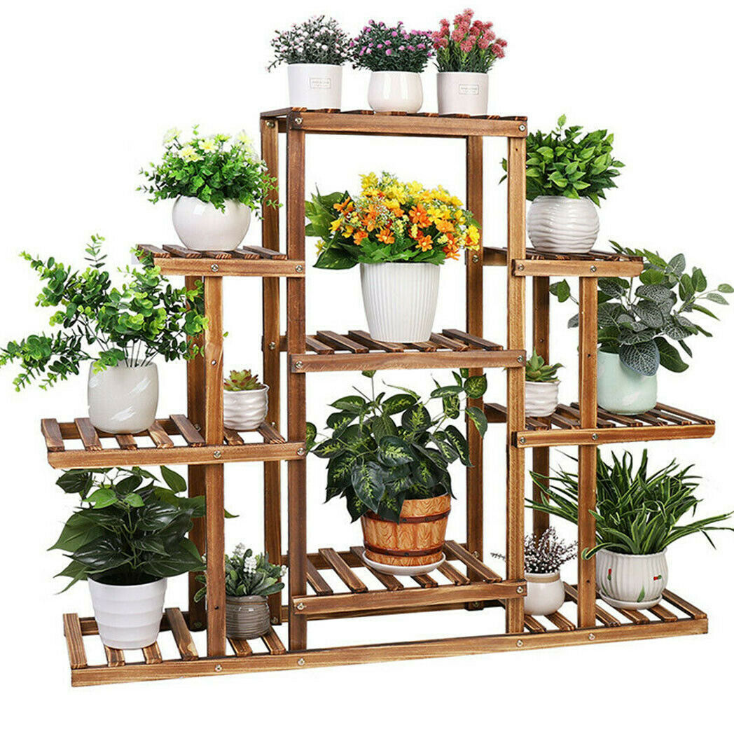 Heavy Duty Wide & Large Plant Stand Indoor Outdoor Planter Flower Holder Shelf