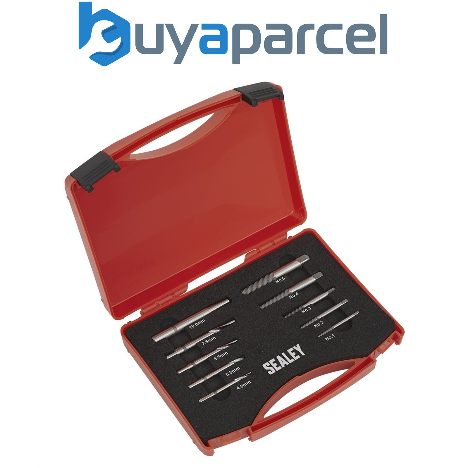 Sealey AK8187 Step Drill Screw/Bolt Extractor Set 10pc