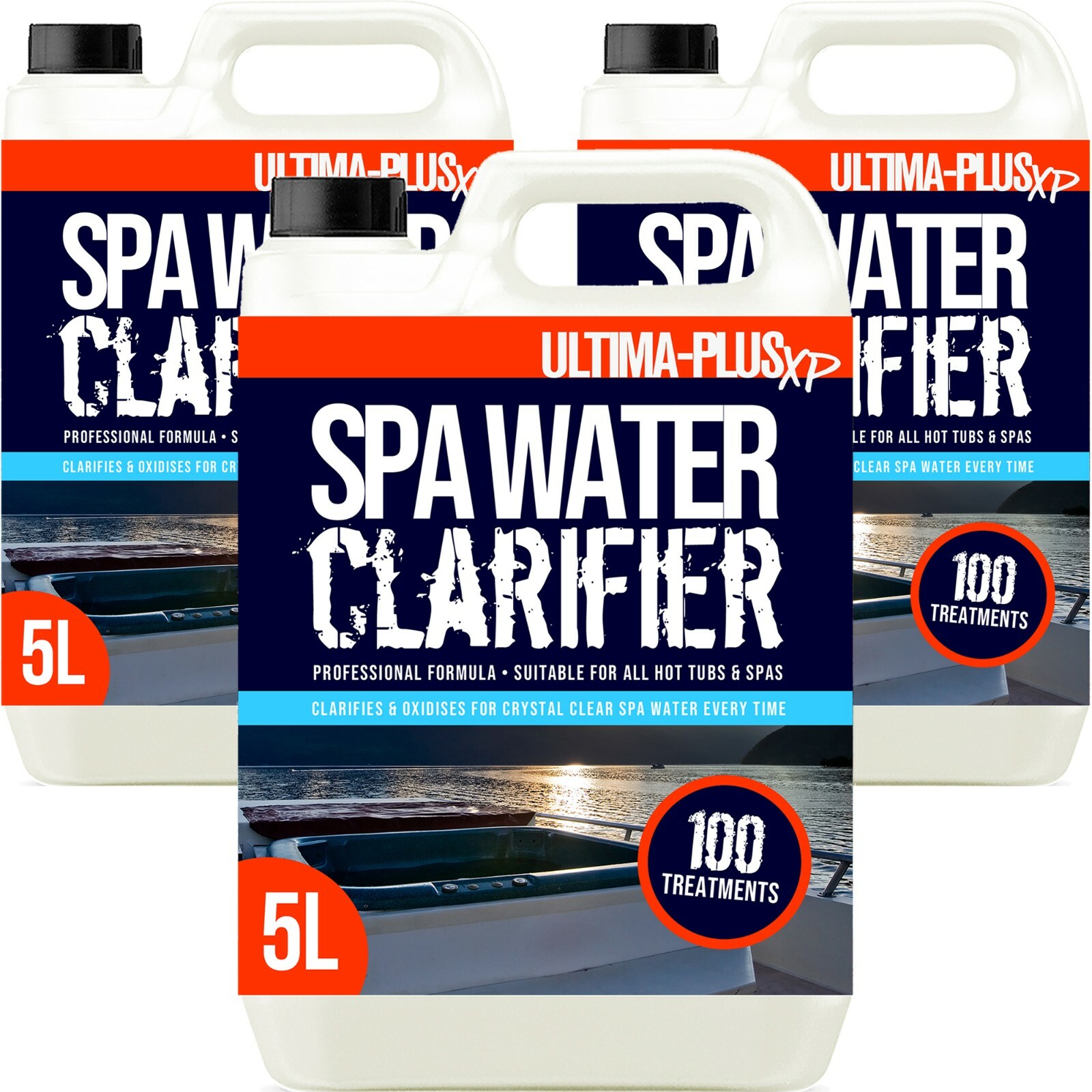 Ultima Plus Hot Tub Spa Pool Water Clarifier Clears Cloudy Water 15L