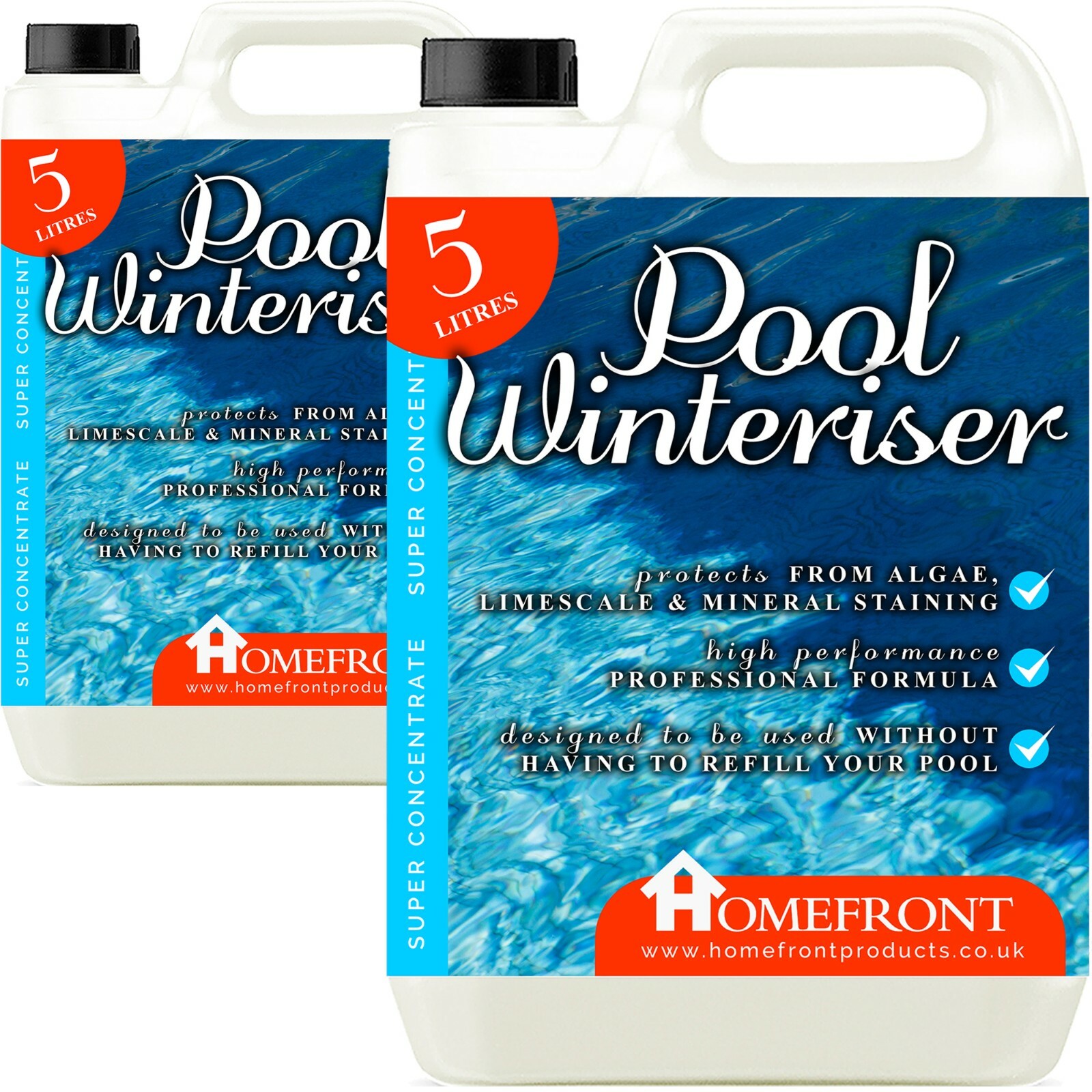 Homefront Swimming Pool Winteriser Prevents Algae Mineral Staining and Scale 10L