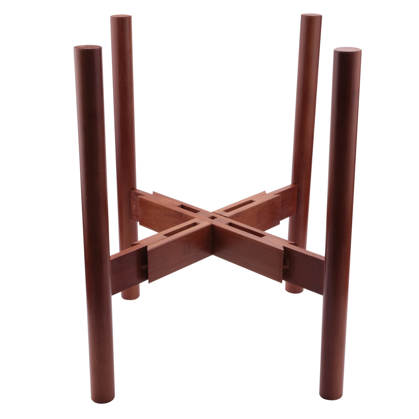 Adjustable Plant Stand, 8 to 12 Inch Bamboo Wood Flower Stand Modern Flower4445