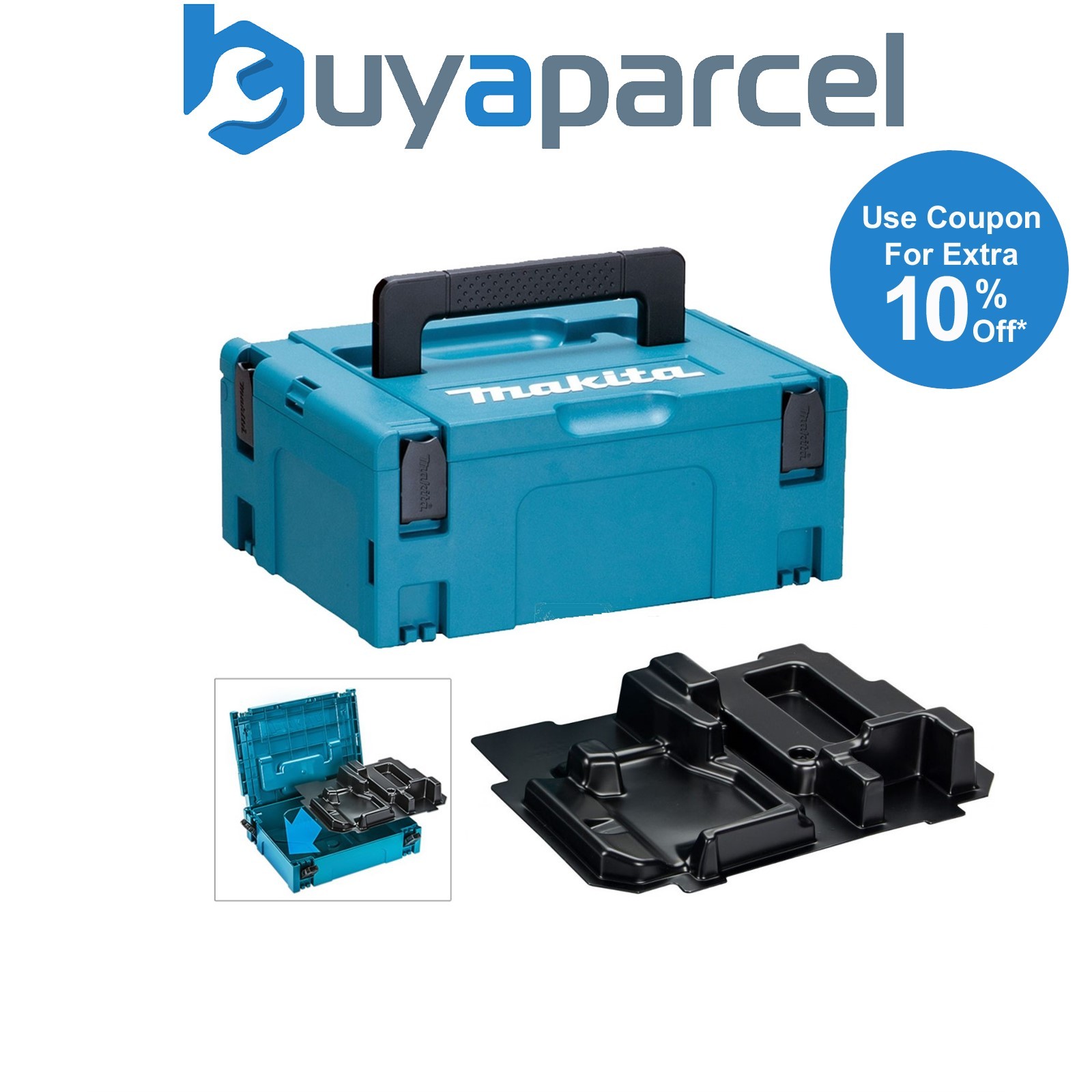 Makita 18v Impact Wrench Makpac Tool Case and Inlay for DTW190Z