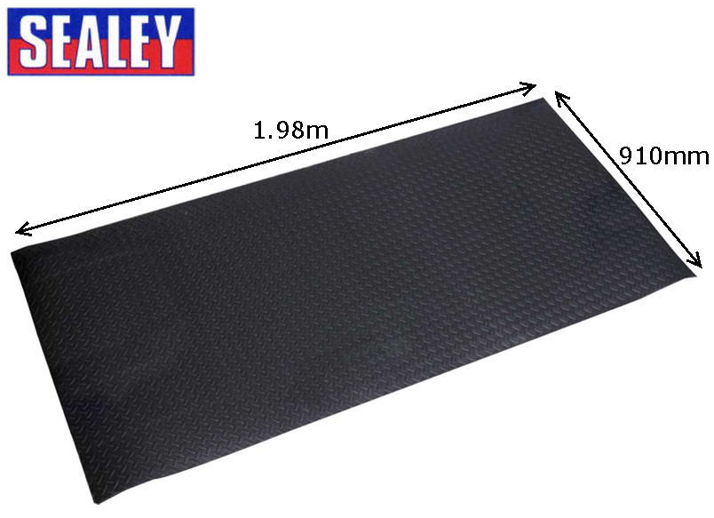 Sealey Anti-Fatigue Garage Workshop Shed Flooring Mat Matting 1.98m Roll MCR0919